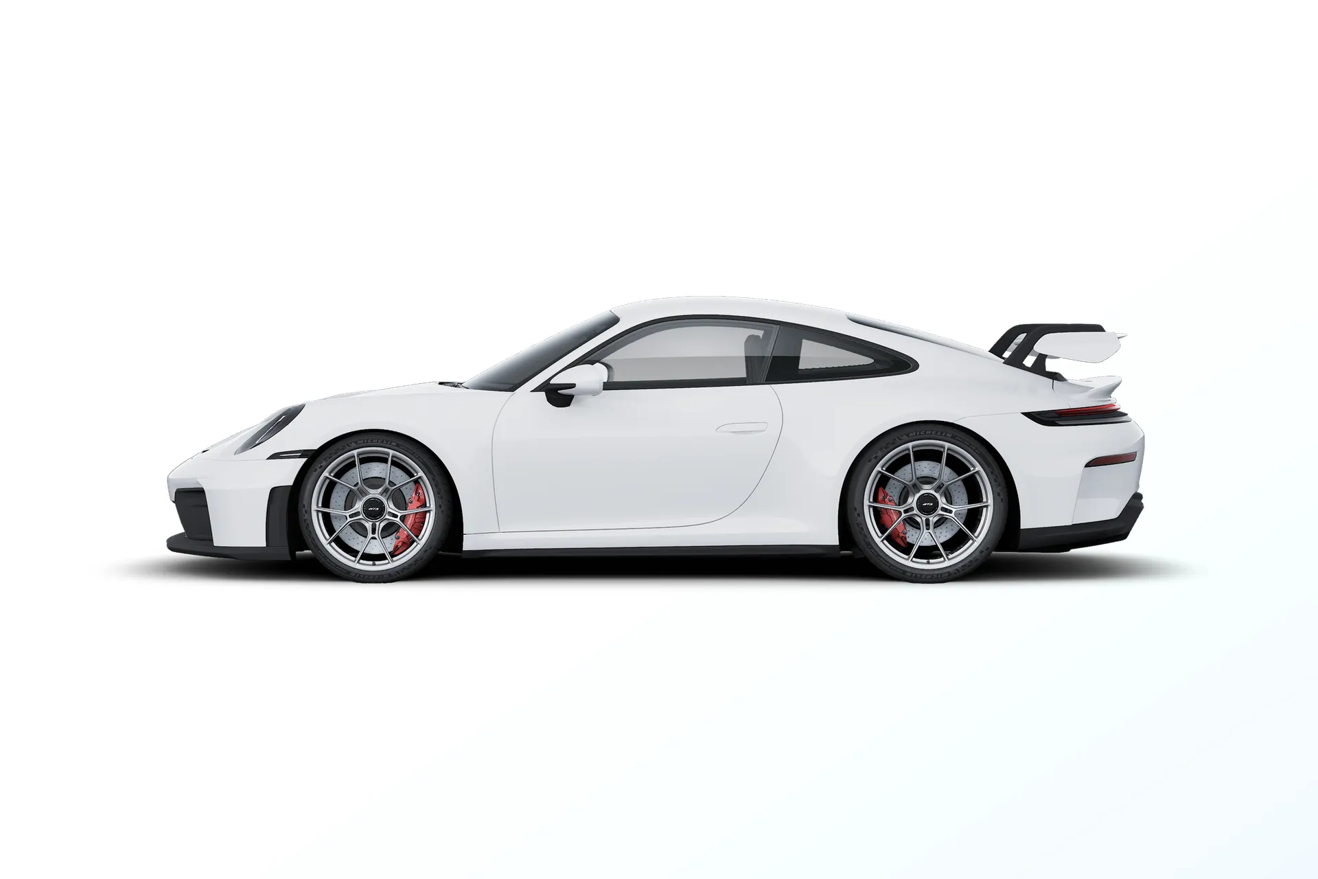 911, 911 GT3, Bílá, side