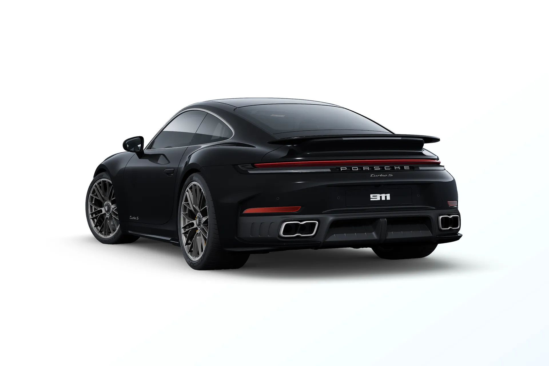 911, 911 Turbo S, Černá, rear