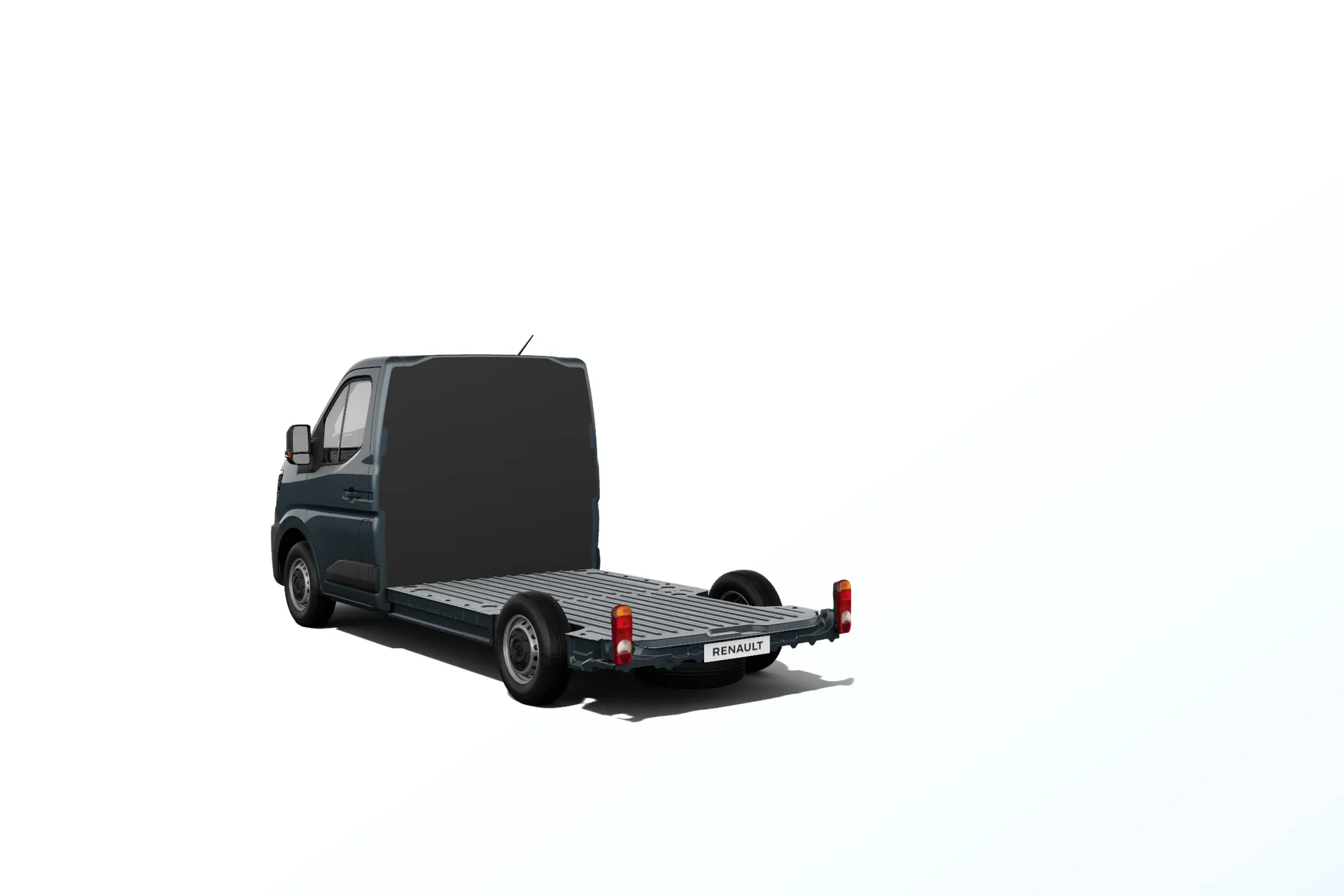 Master E-Tech plošina - jednokabina L2H1, Plošina, modrá Gris, rear