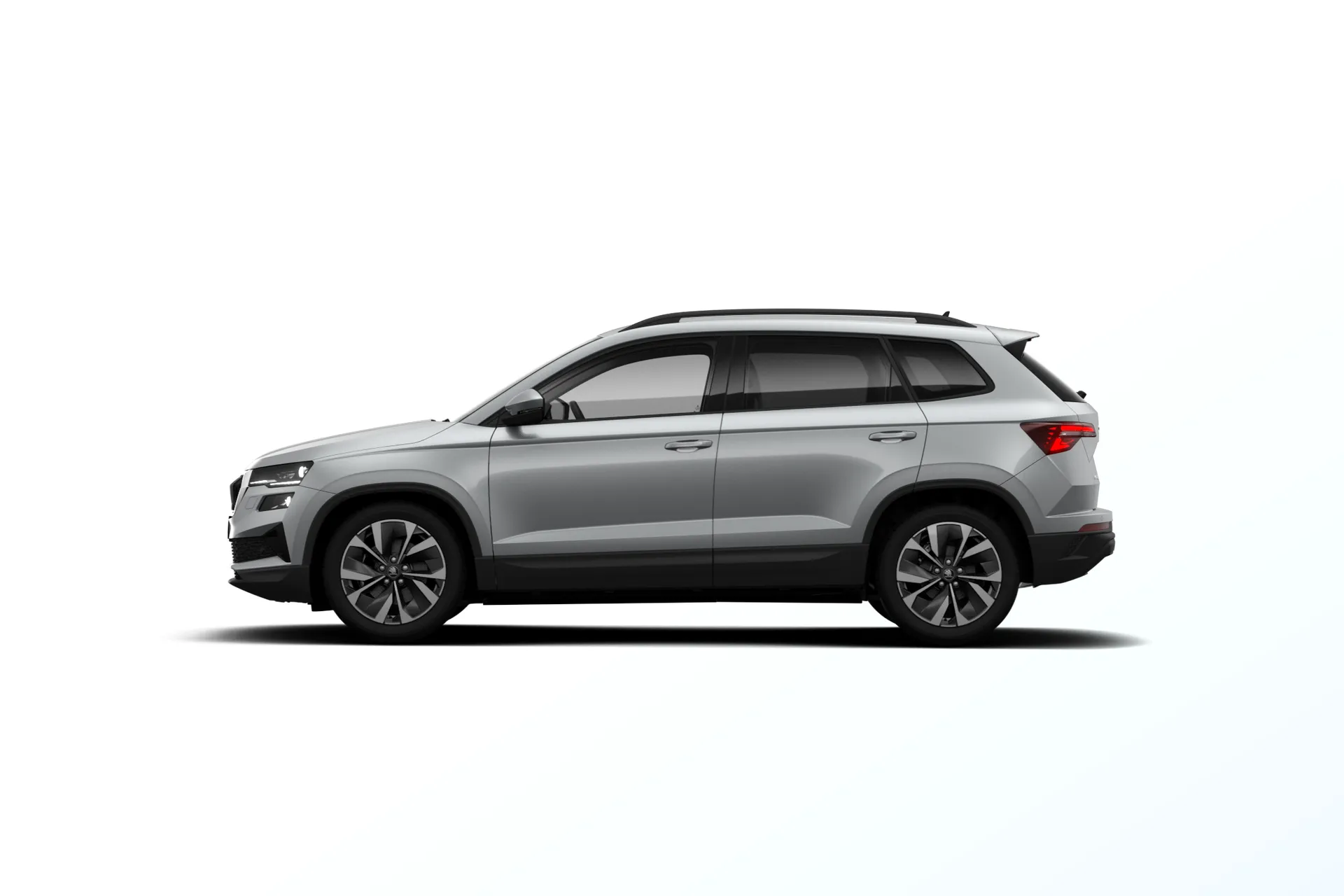 Karoq, Dynamic, Stříbrná Smokey Diamond metalíza, side