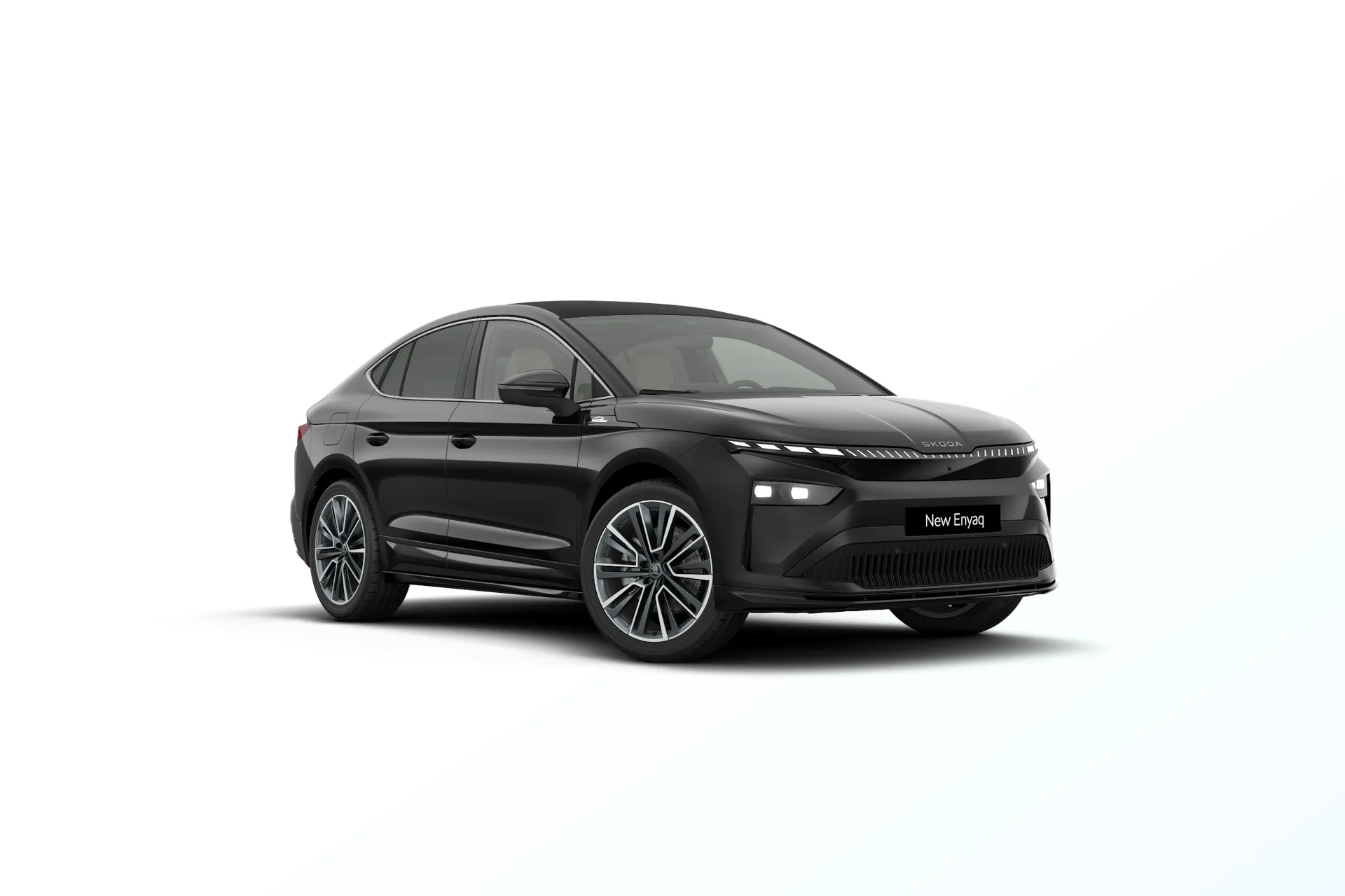 Enyaq Coupé, L&K, Černá Magic metalíza, front
