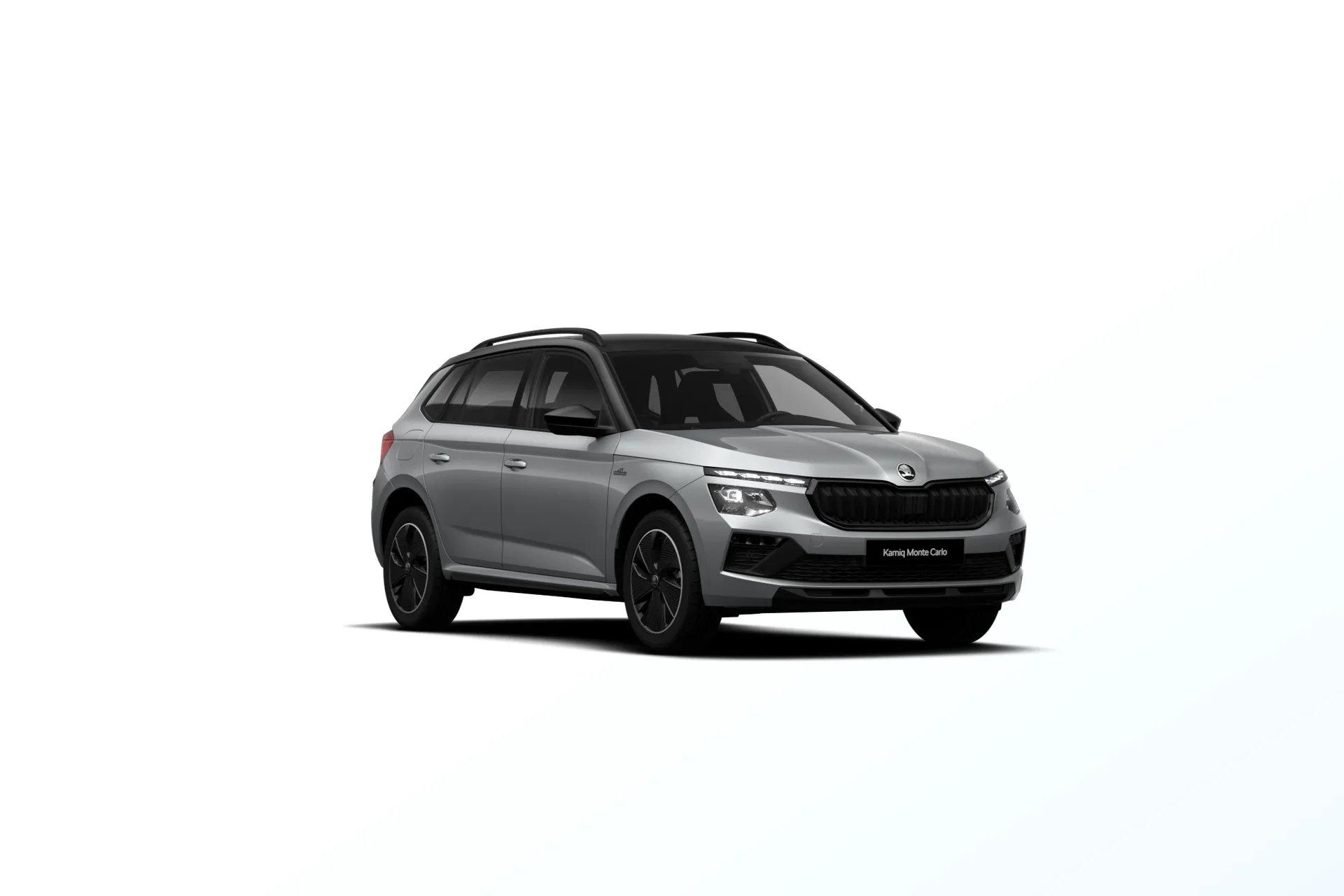 Kamiq, Monte Carlo, Stříbrná Smokey Diamond metalíza Černá Magic metalíza, front