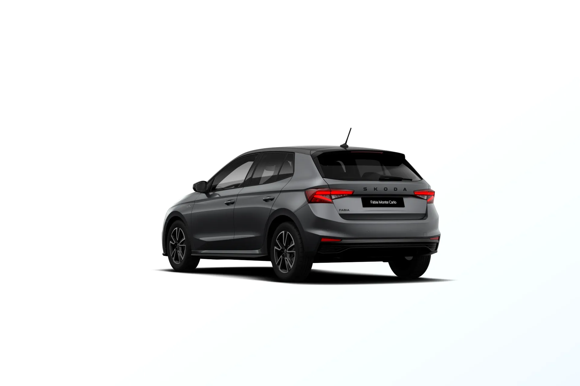 Fabia, Monte Carlo, Šedá Graphite metalíza Černá Magic metalíza, rear