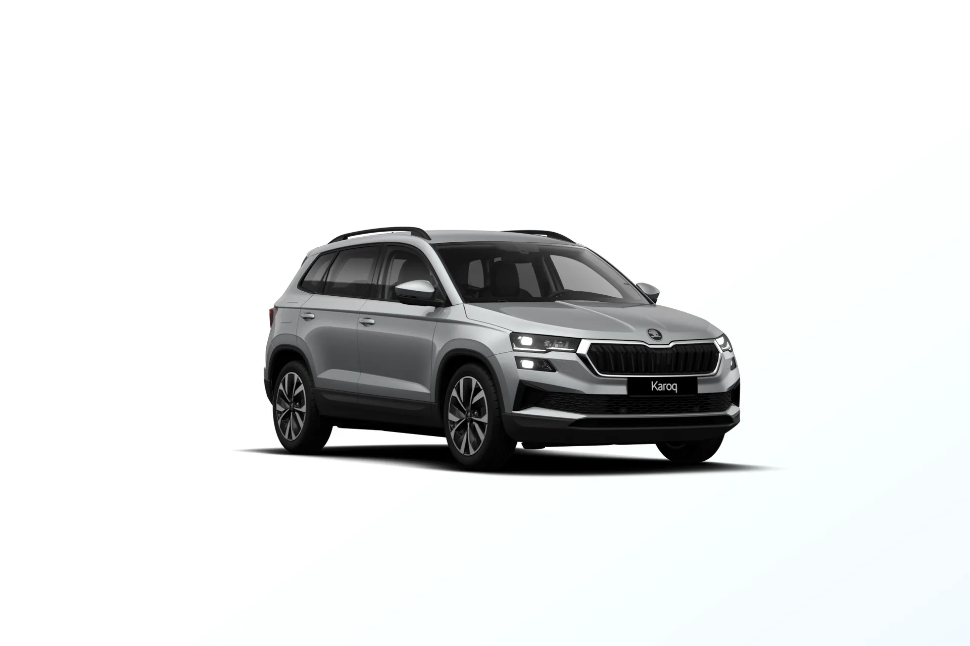 Karoq, Dynamic, Stříbrná Smokey Diamond metalíza, front
