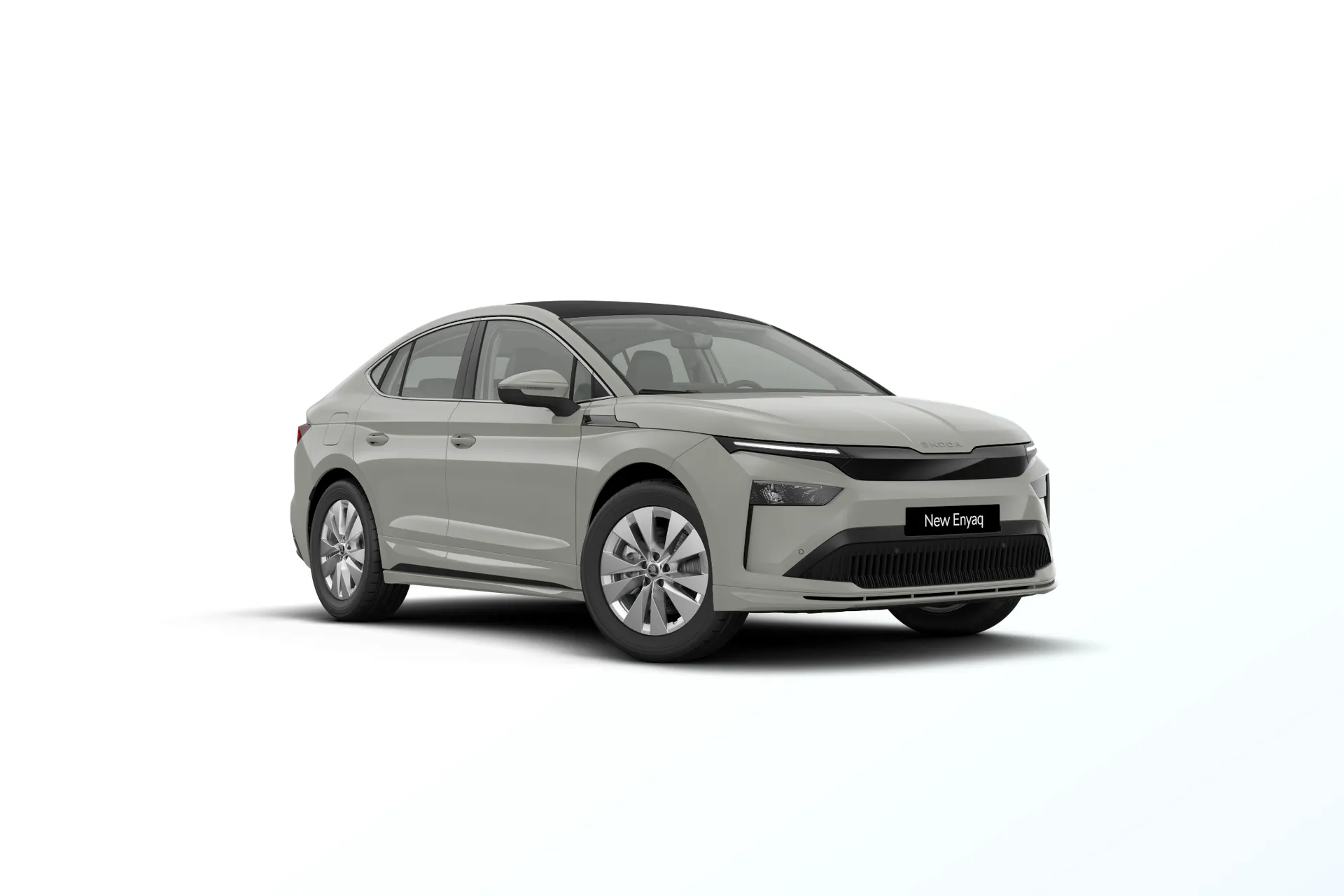 Enyaq Coupé, Selection, Šedá Steel, front