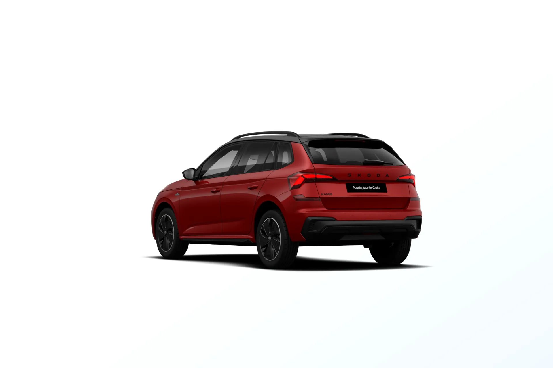 Kamiq, Monte Carlo, Červená Velvet metalíza Černá Magic metalíza, rear