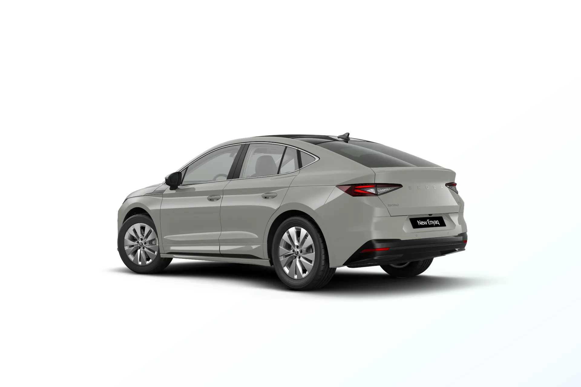 Enyaq Coupé, Selection, Šedá Steel, rear