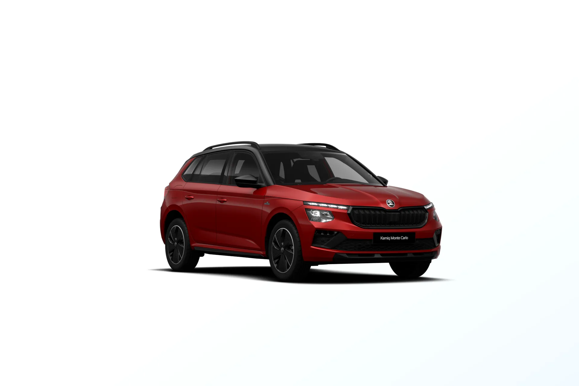 Kamiq, Monte Carlo, Červená Velvet metalíza Černá Magic metalíza, front
