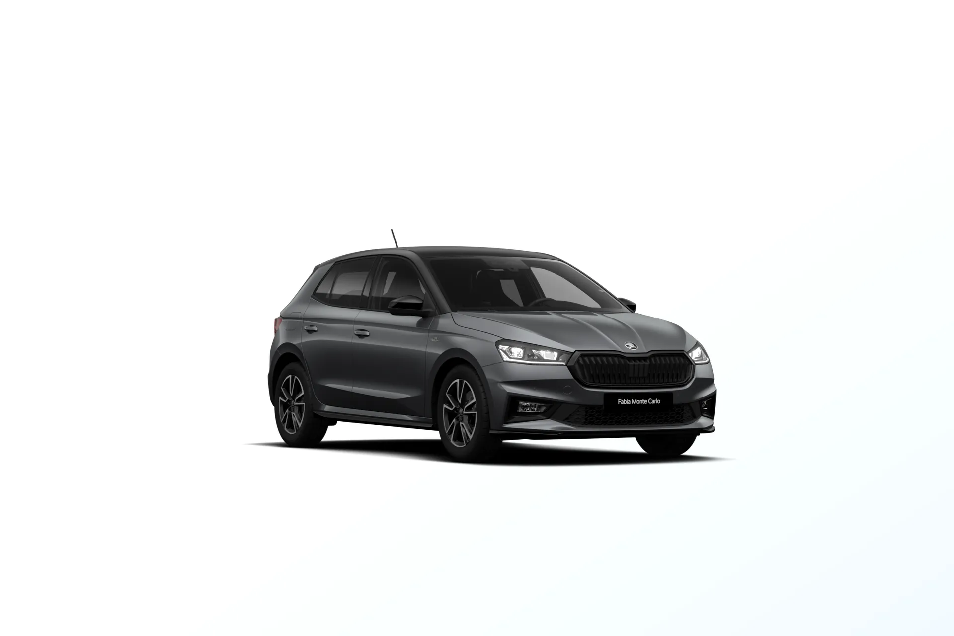 Fabia, Monte Carlo, Šedá Graphite metalíza Černá Magic metalíza, front