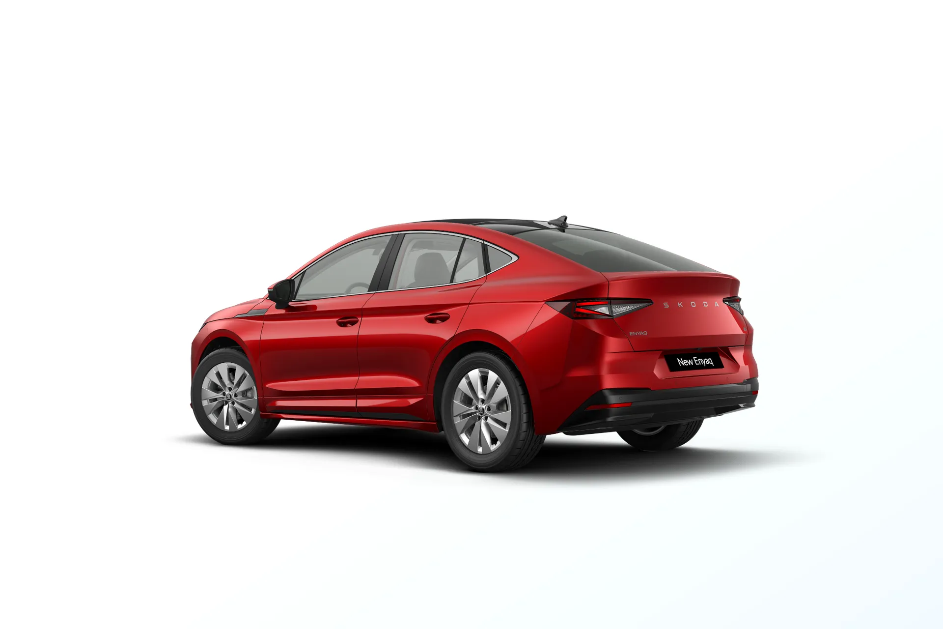 Enyaq Coupé, Selection, Červená Velvet metalíza, rear
