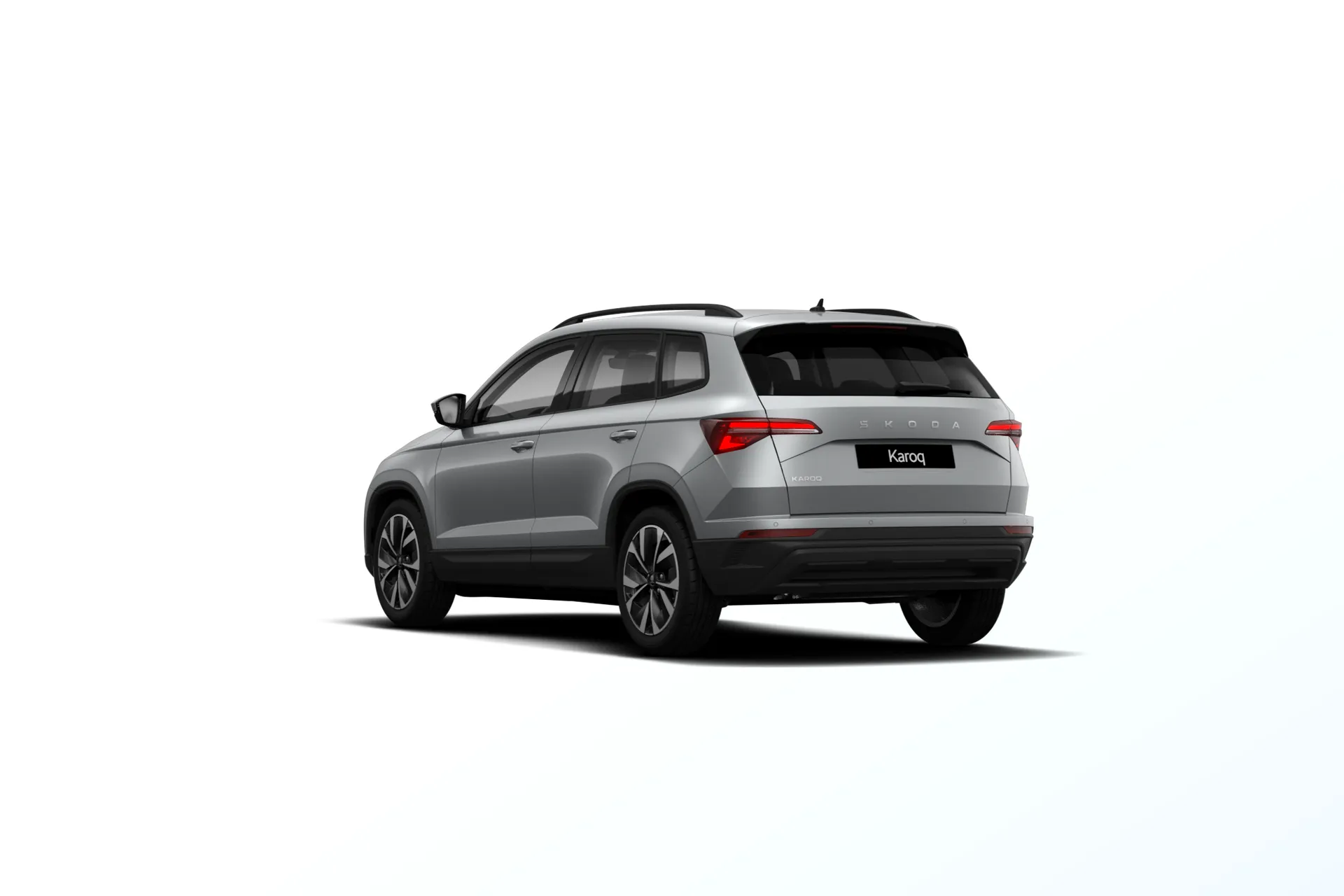 Karoq, Dynamic, Stříbrná Smokey Diamond metalíza, rear