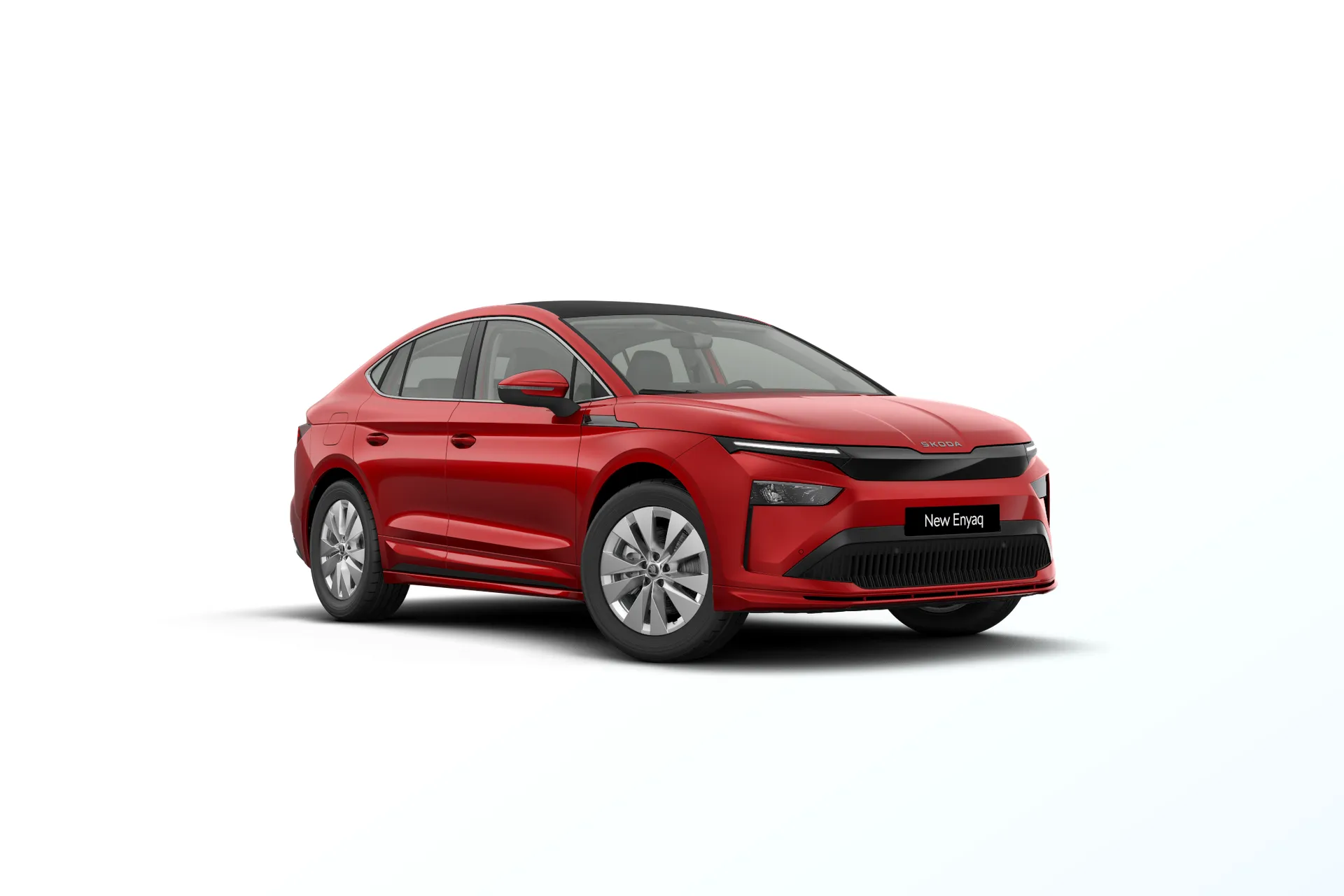 Enyaq Coupé, Selection, Červená Velvet metalíza, front