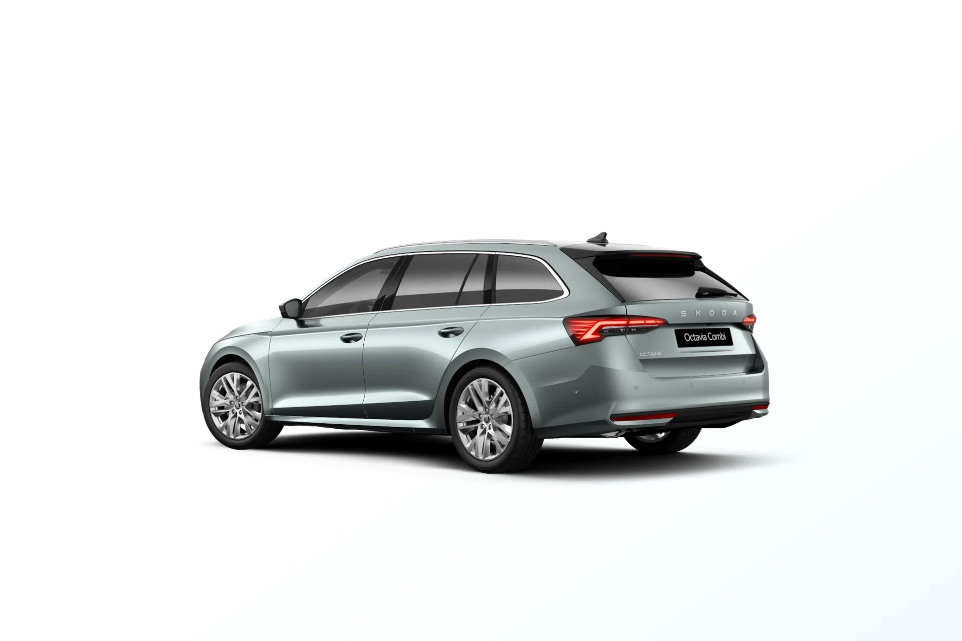 Octavia Combi, Exclusive Selection, Stříbrná Arctic, rear