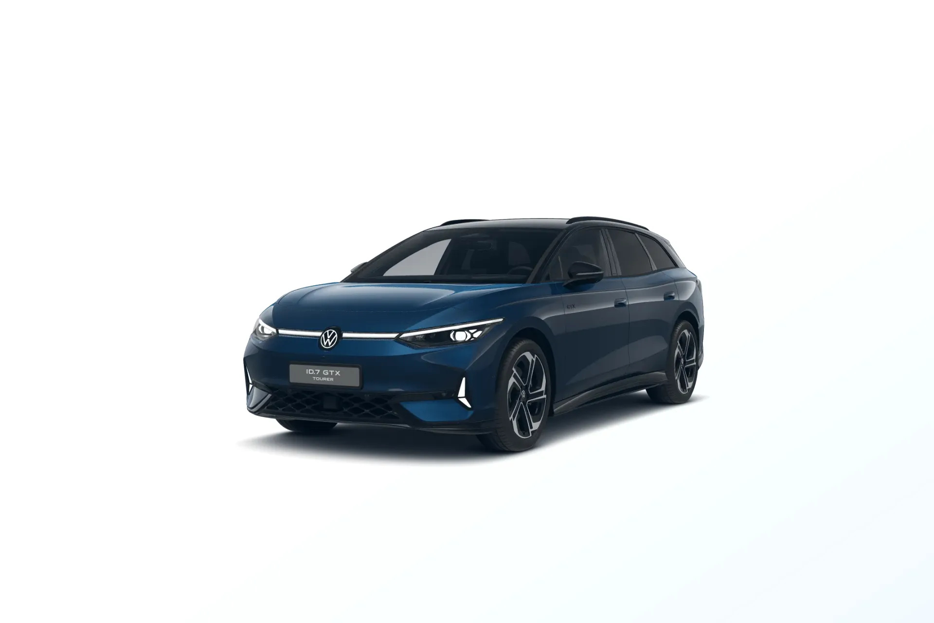 ID.7 Tourer, GTX People, Modrá Aquamarin metalíza, front