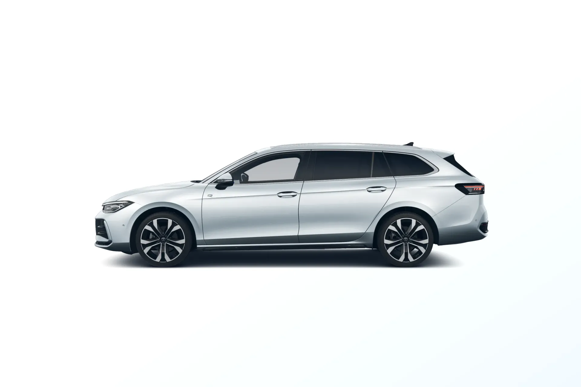 Passat, R-Line People, Stříbrná Oyster metalíza, side