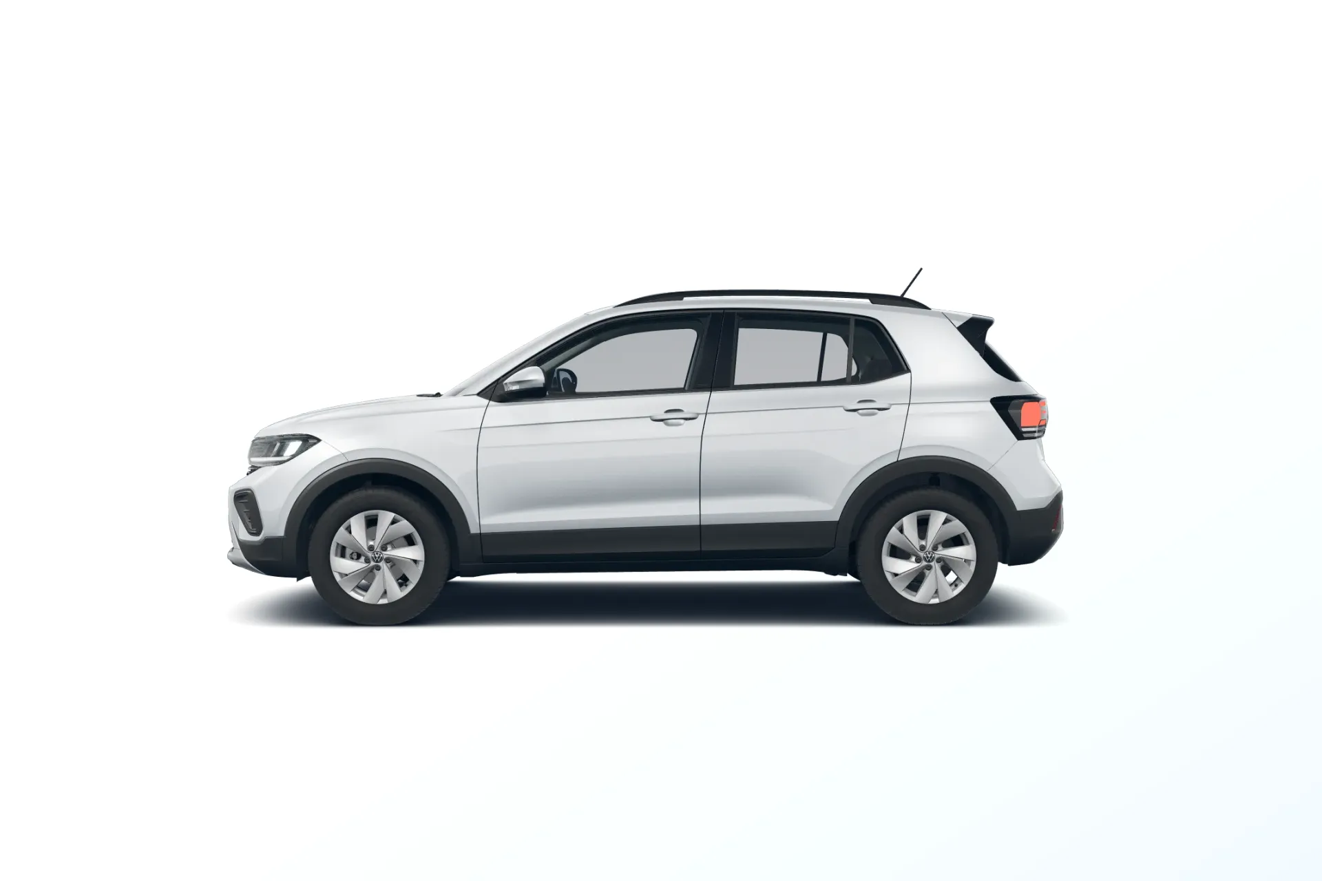 T-Cross, Life, Stříbrná Reflex metalíza, side