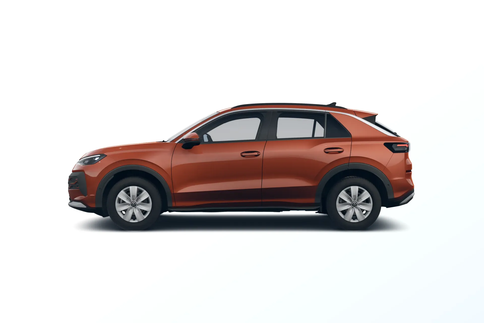 Nový T-Roc, Trend, Červená Flame metalíza, side