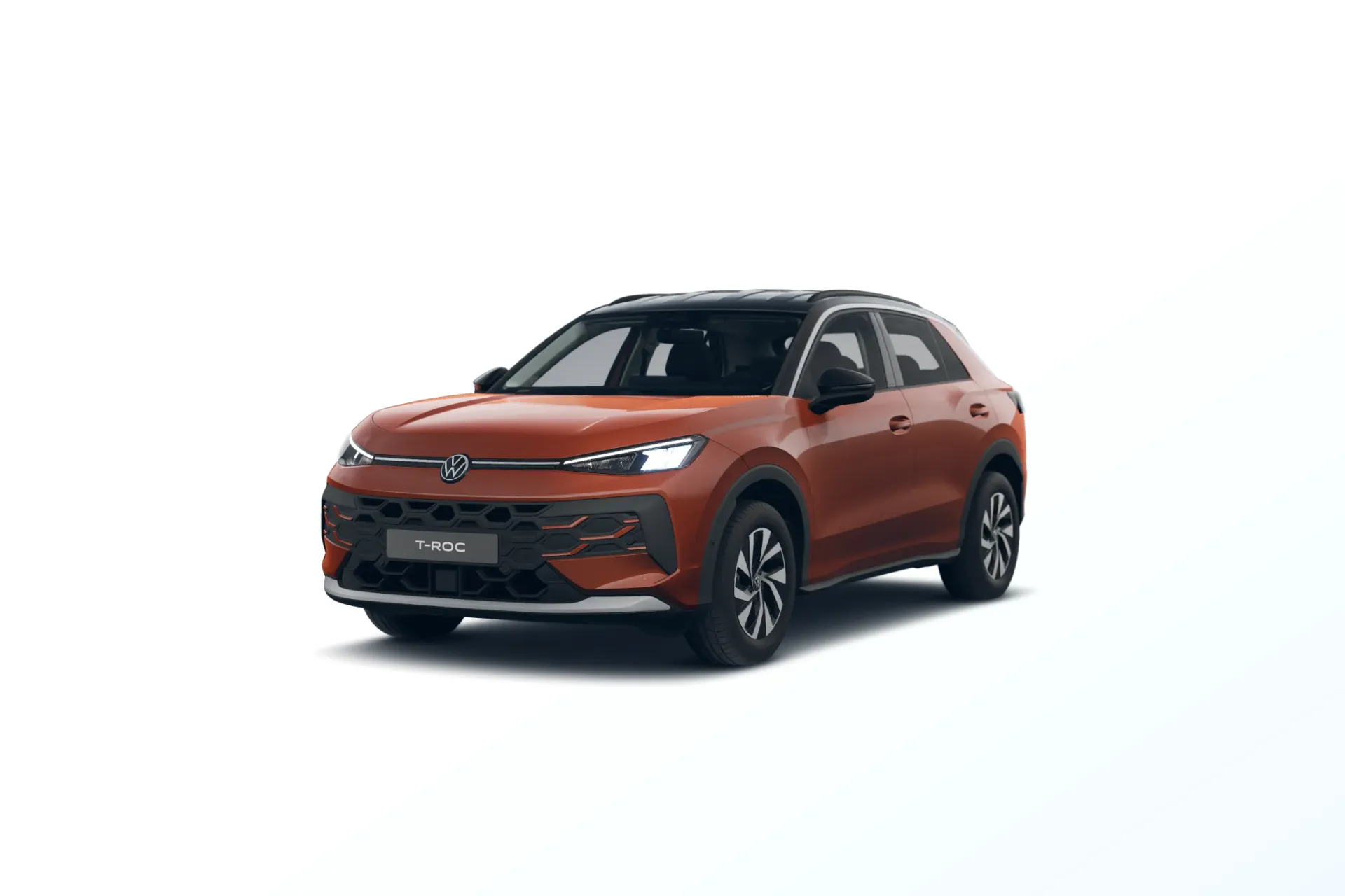 Nový T-Roc, Life, Červená Flame metalíza, front