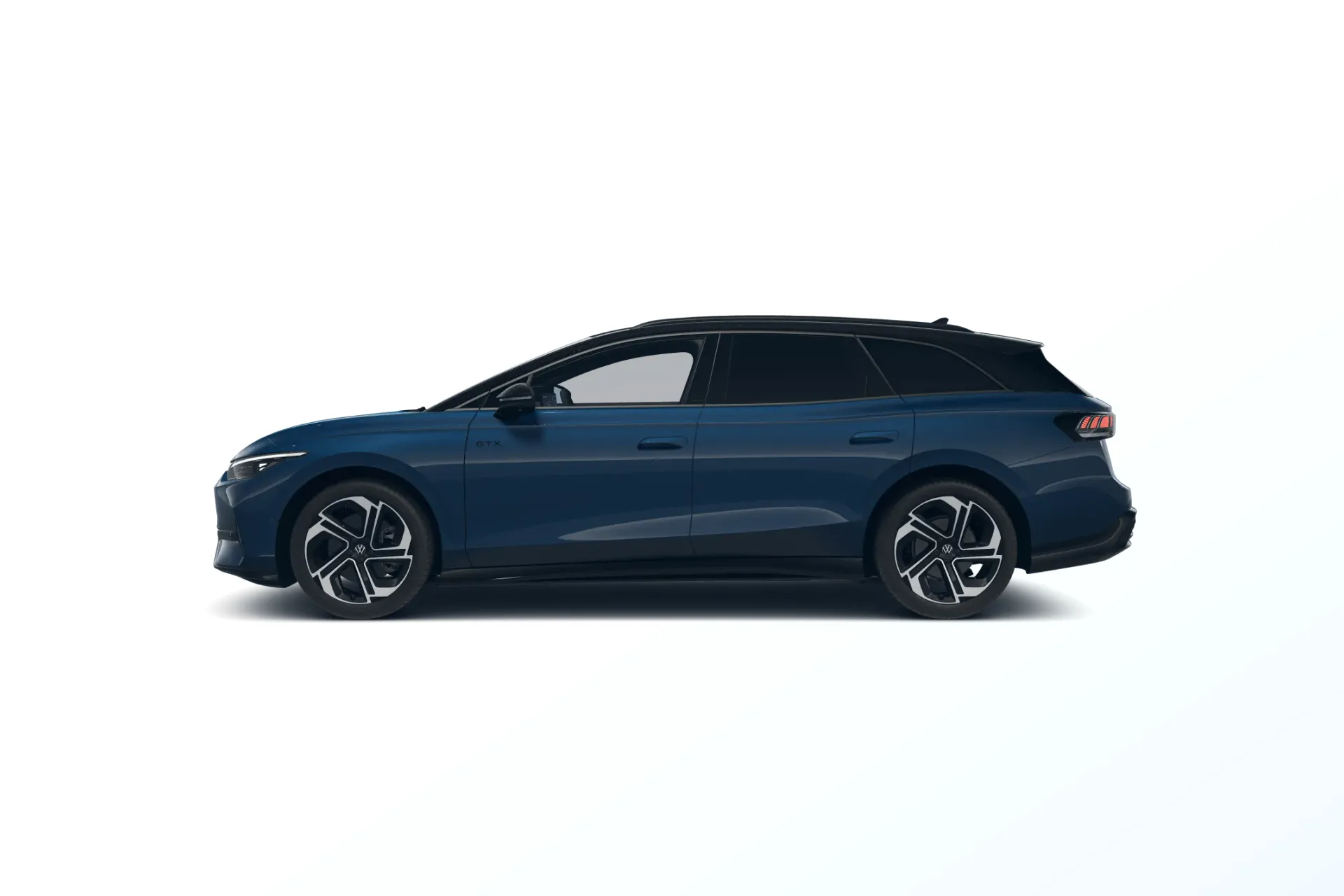 ID.7 Tourer, GTX People, Modrá Aquamarin metalíza, side