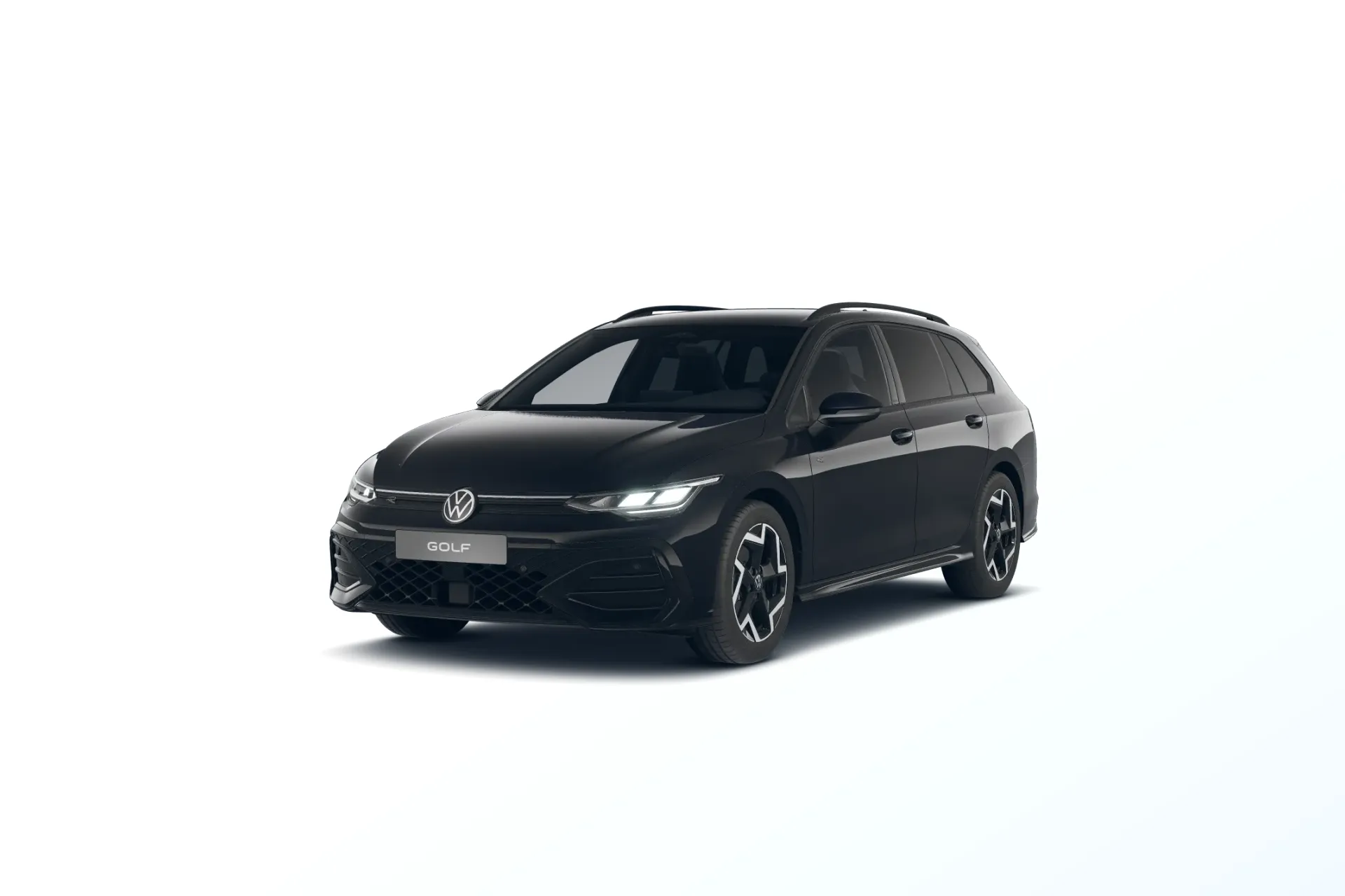 Golf Variant, R-Line, Černá Grenadilla metalíza, front