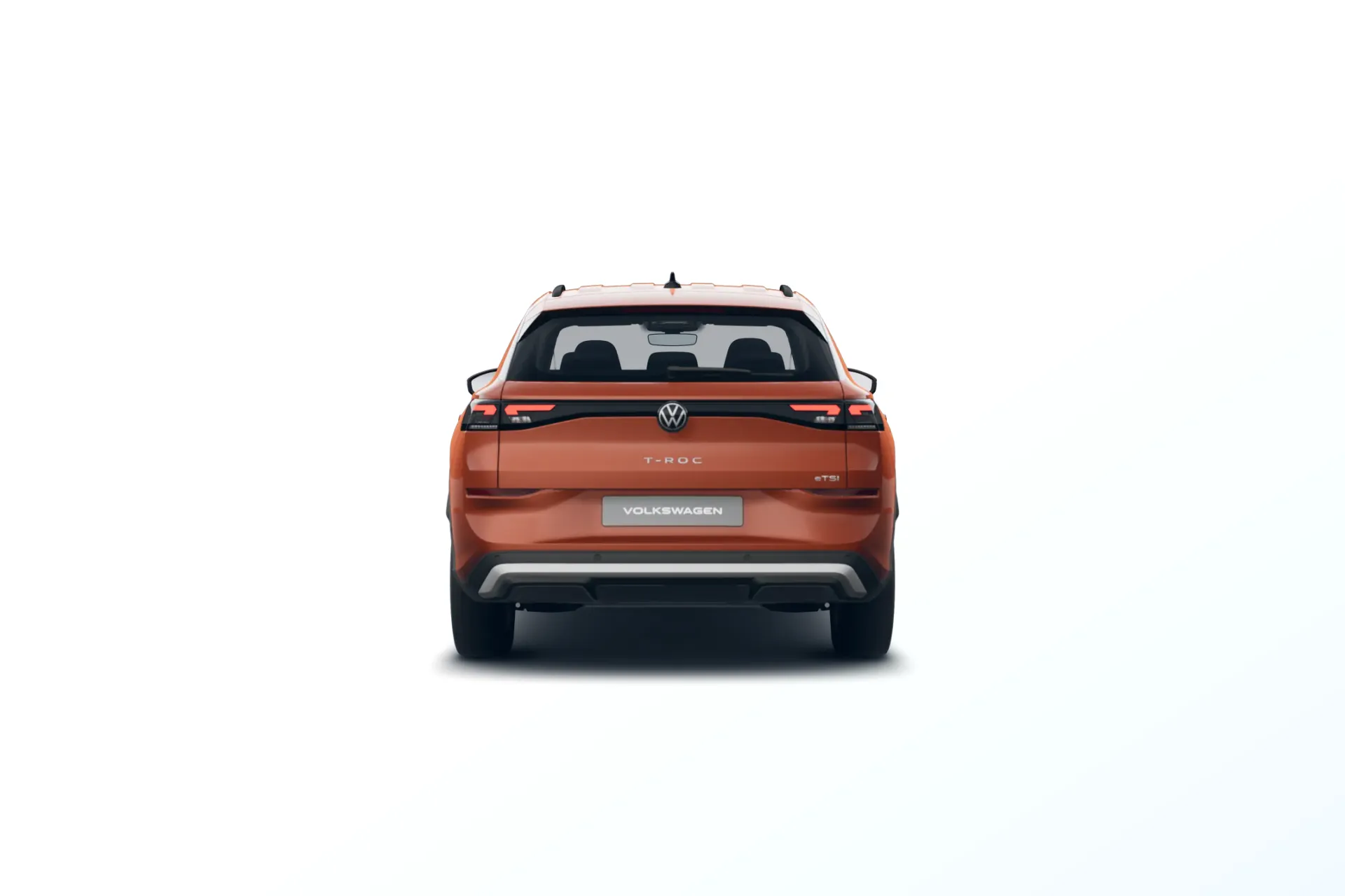 Nový T-Roc, Trend, Červená Flame metalíza, back