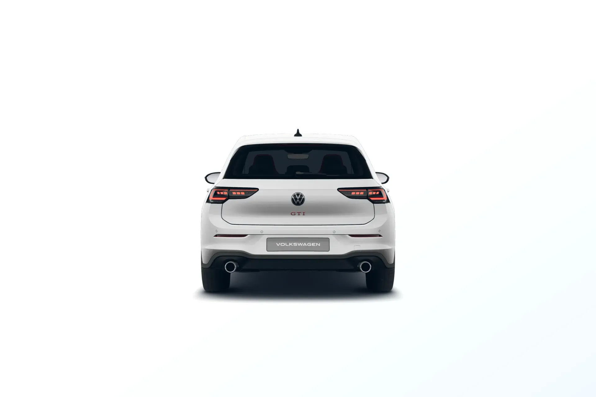 Golf, GTI, Bílá Oryx perleťový efekt, back