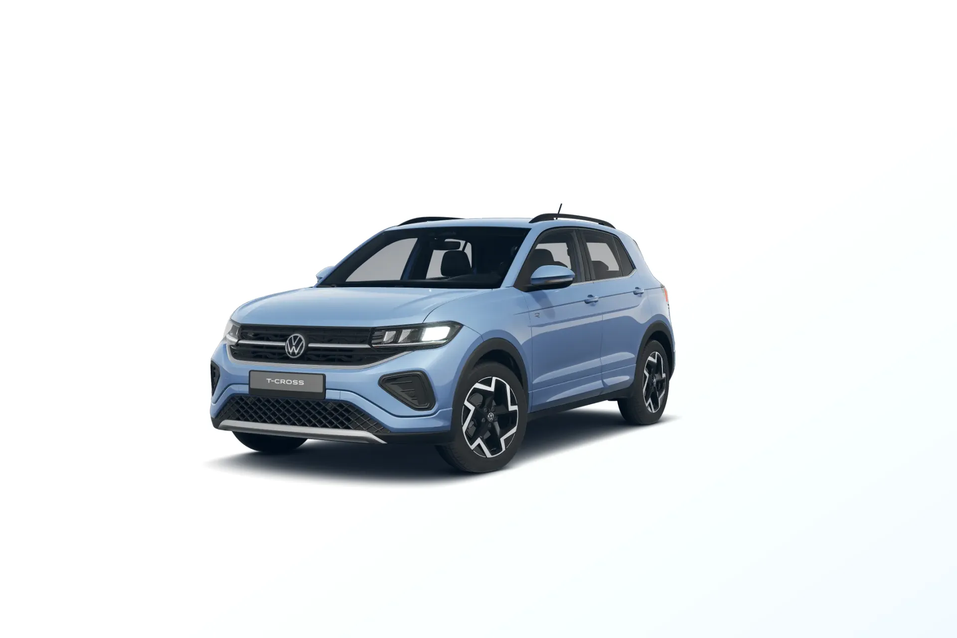 T-Cross, R-Line, Modrá Clear metalíza, front