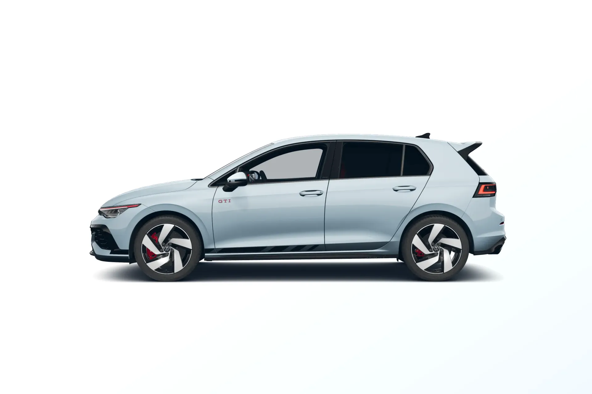 Golf, GTI Clubsport, Modrá Crystal Metalíza, side