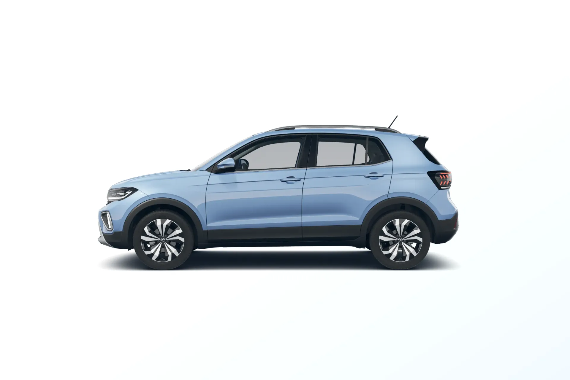 T-Cross, Style, Modrá Clear metalíza, side