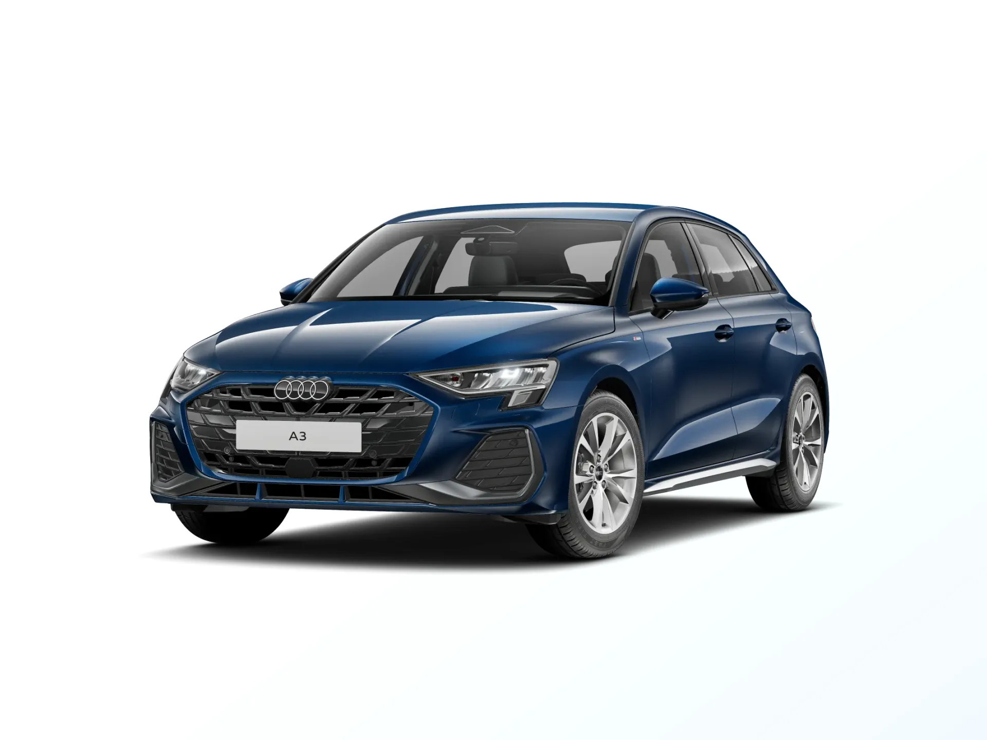 A3 Sportback, S line, Modrá Ascari, front
