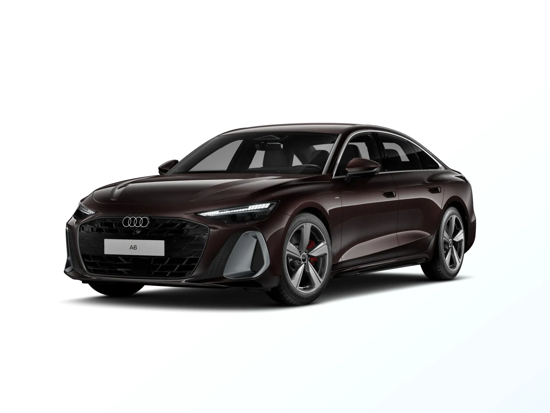 A6 Limuzína, A6 Limuzína S line e-hybrid, Hnědá Madeira, front