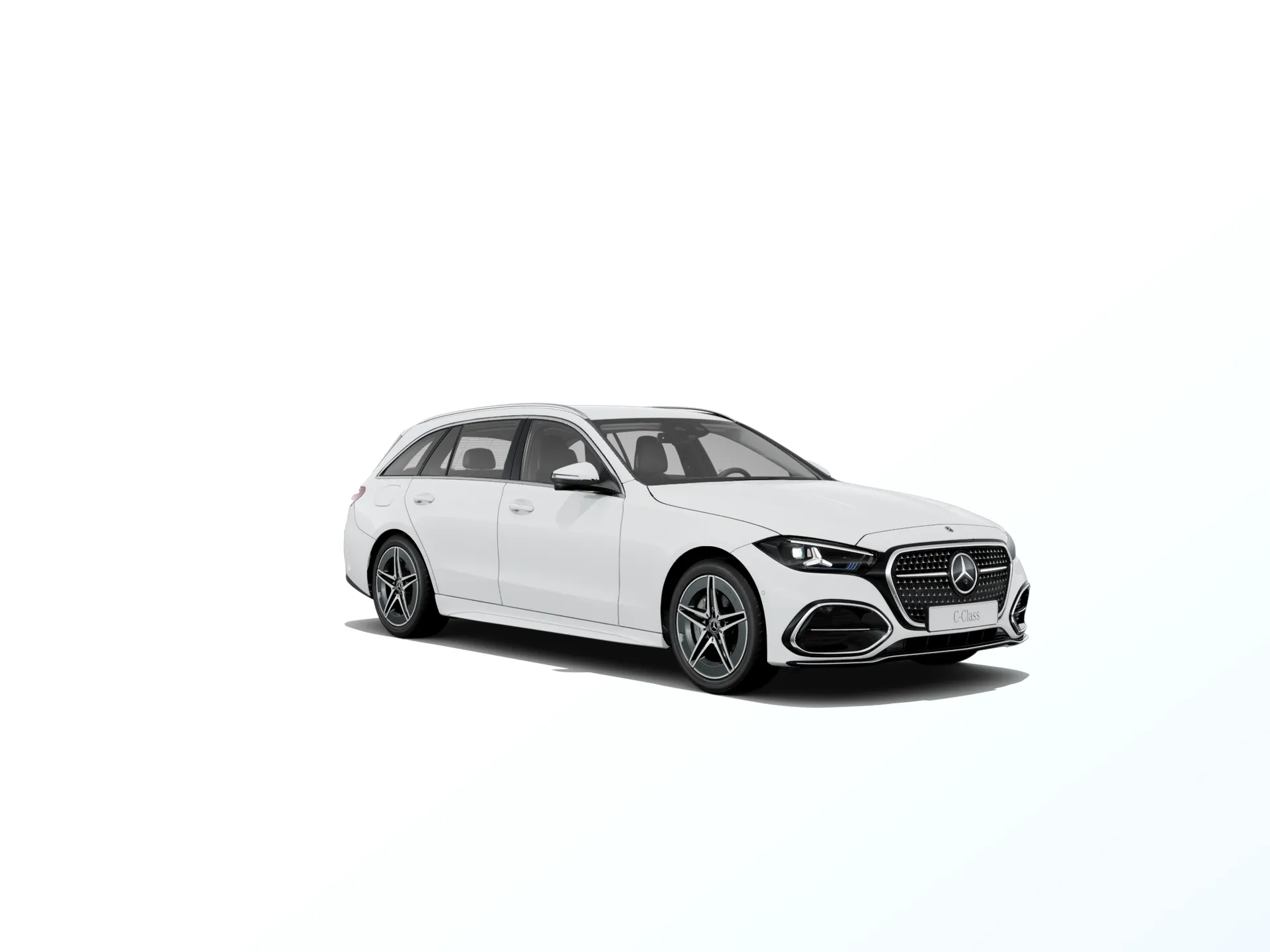 Třída C kombi (S206-fl), Linie AMG, Nemetalická bílá polar, front