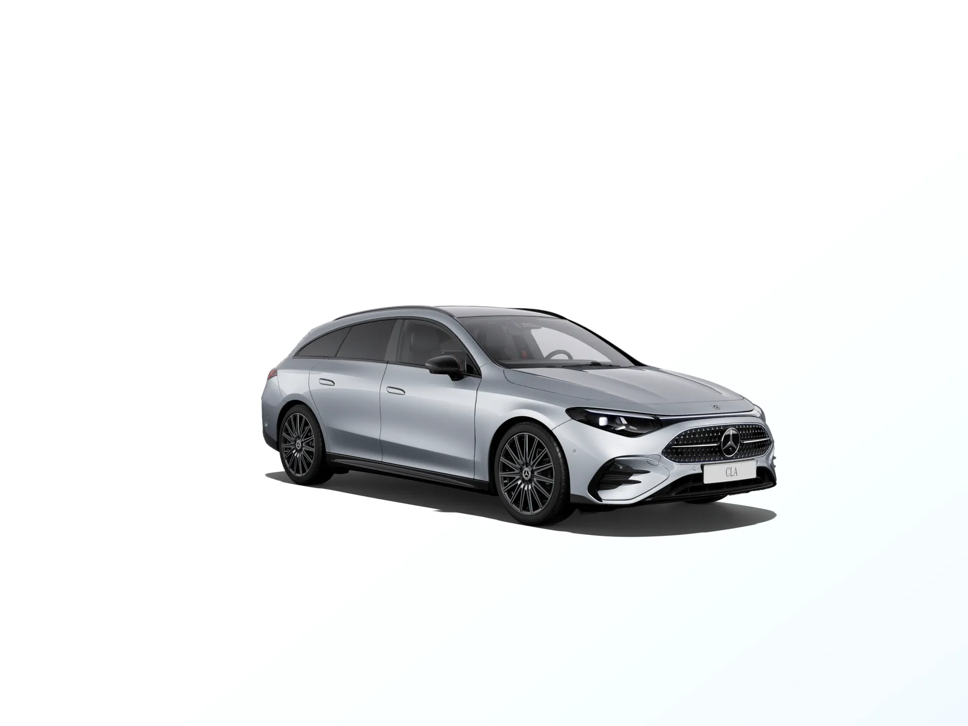 CLA Shooting Brake (X178), Linie AMG Plus, Metalická stříbrná high-tech, front