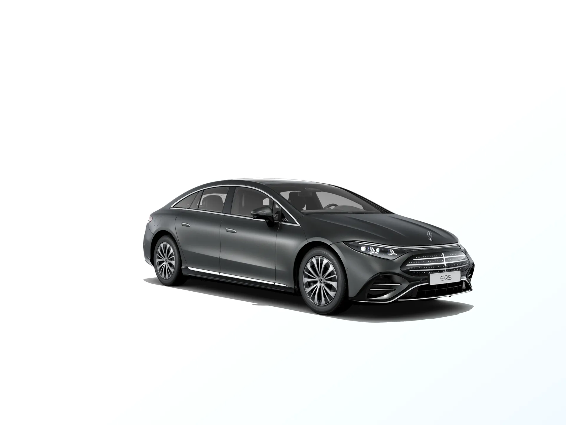 EQS sedan (V297-fl), Linie Electric Art exteriér, Magno šedá graphite MANUFAKTUR, front