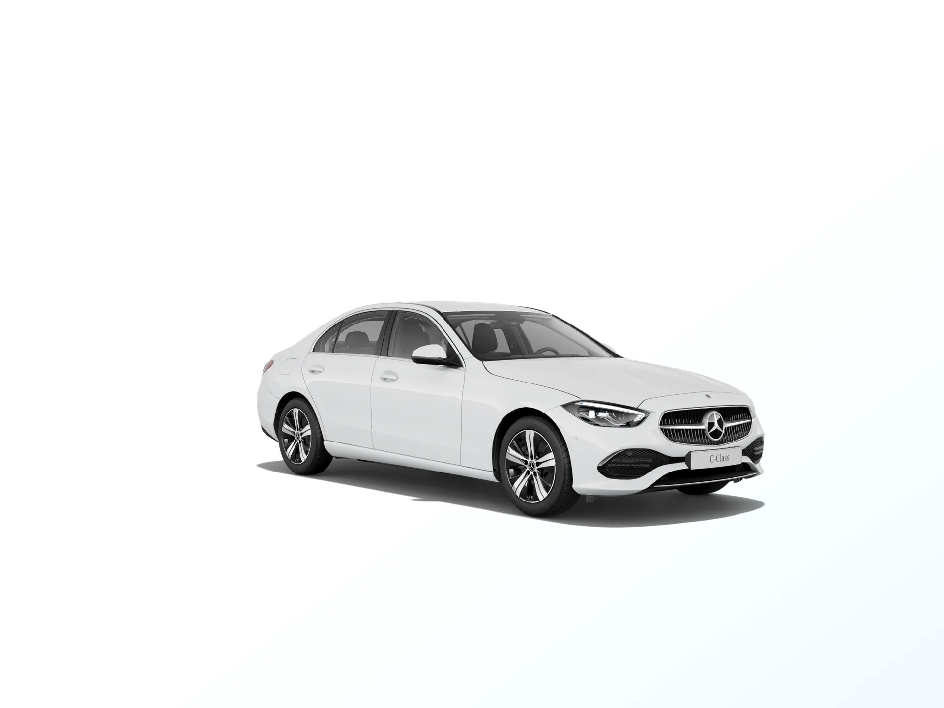 Třída C sedan (W206), Linie AVANTGARDE exteriér, Nemetalická bílá polar, front