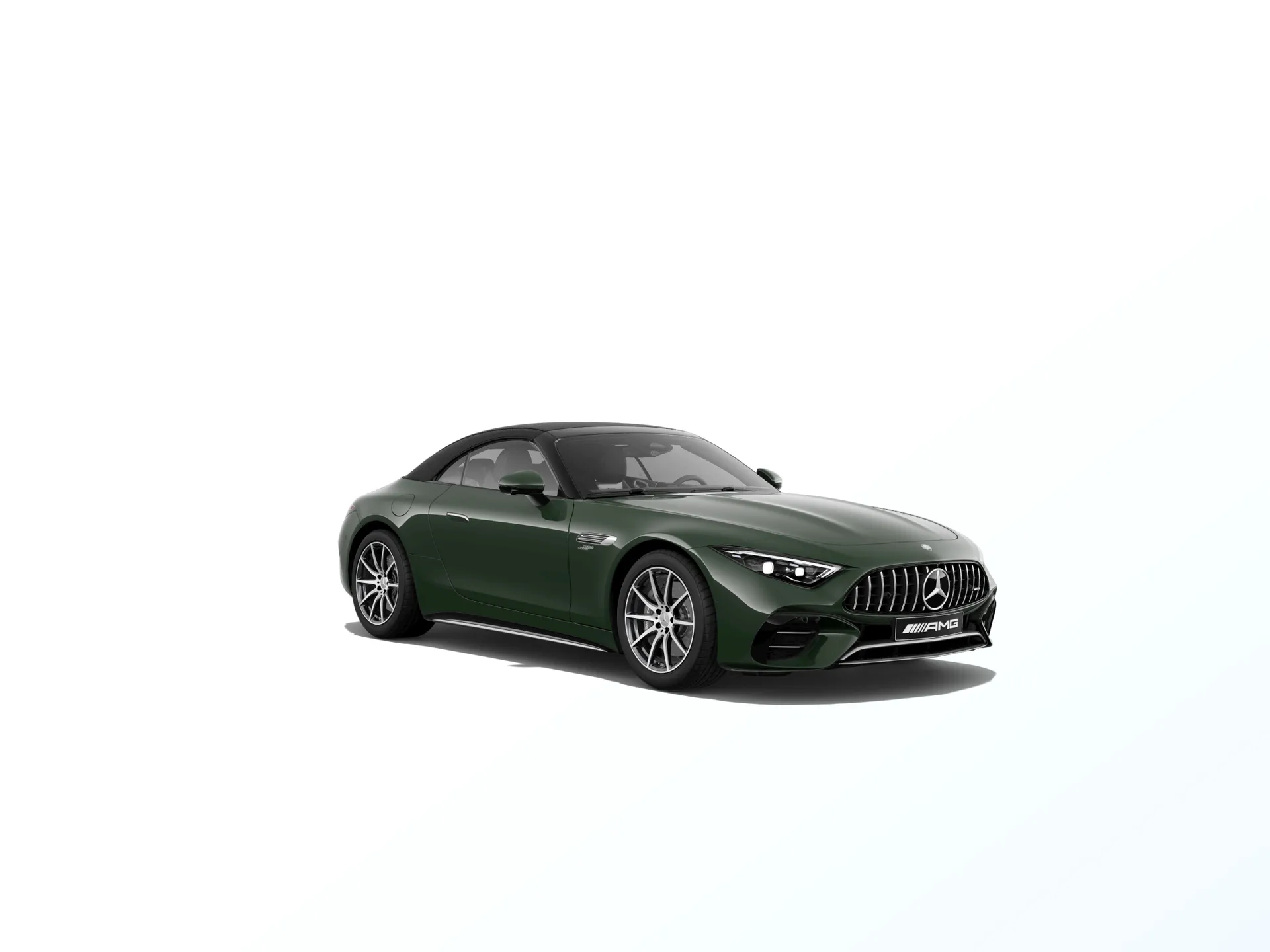 Mercedes-AMG SL Roadster (R232), Sada AMG Aerodynamics, Nemetalická tmavě zelená olive MANUFAKTUR exclusive, front