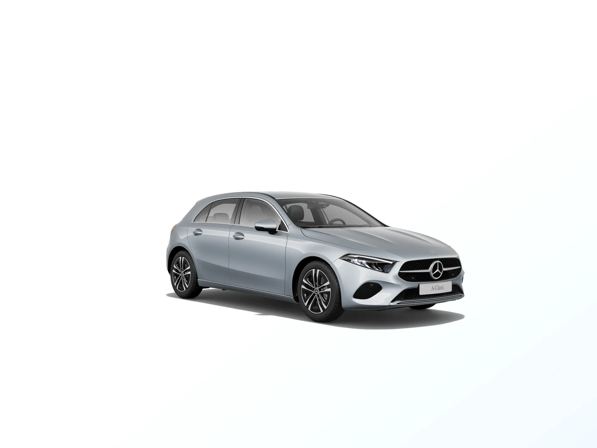Třída A hatchback (W177-fl), Linie Progressive, Metalická stříbrná high-tech, front
