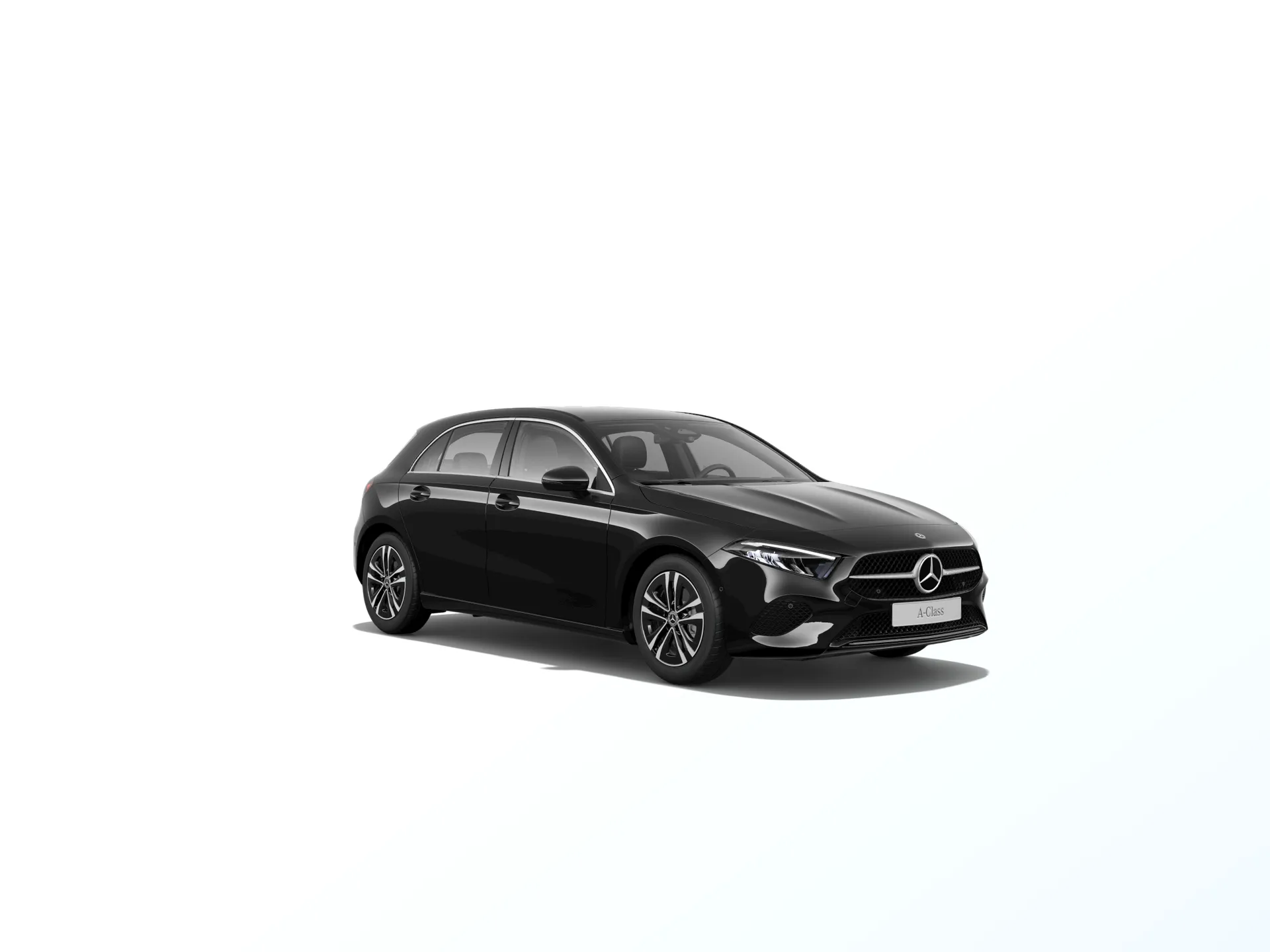 Třída A hatchback (W177-fl), Linie Progressive, Nemetalická černá night, front