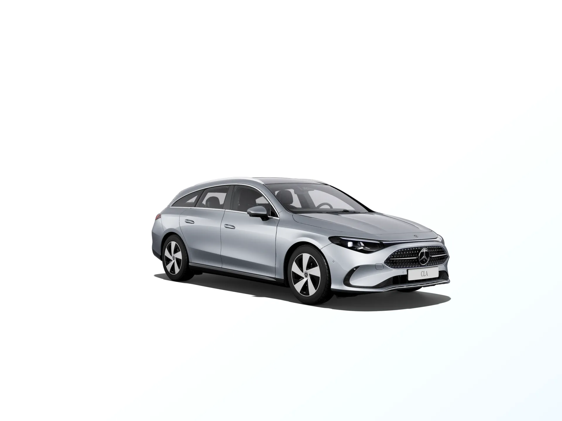 CLA Shooting Brake (X178), Linie Progressive, Metalická stříbrná high-tech, front