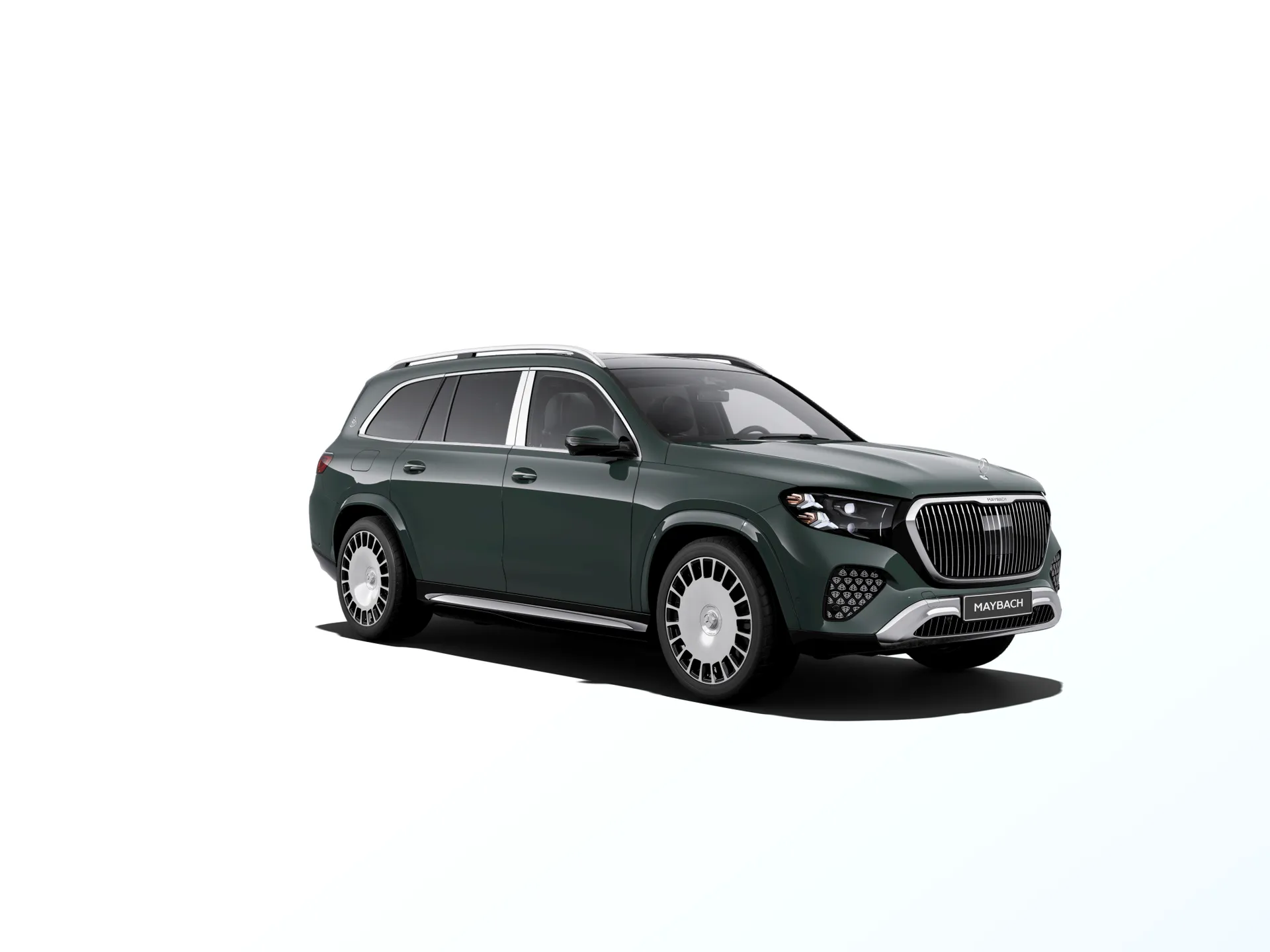Mercedes-Maybach GLS (X167-fl2), Ozdobné výplně interiéru Exclusive, Nemetalická dark petrol, front