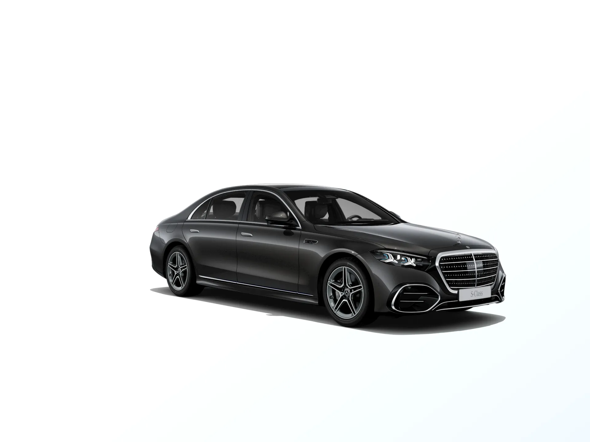 Třída S prodloužená limuzína (V223-fl), Linie AMG, Metalická černá mocha MANUFAKTUR exclusive, front