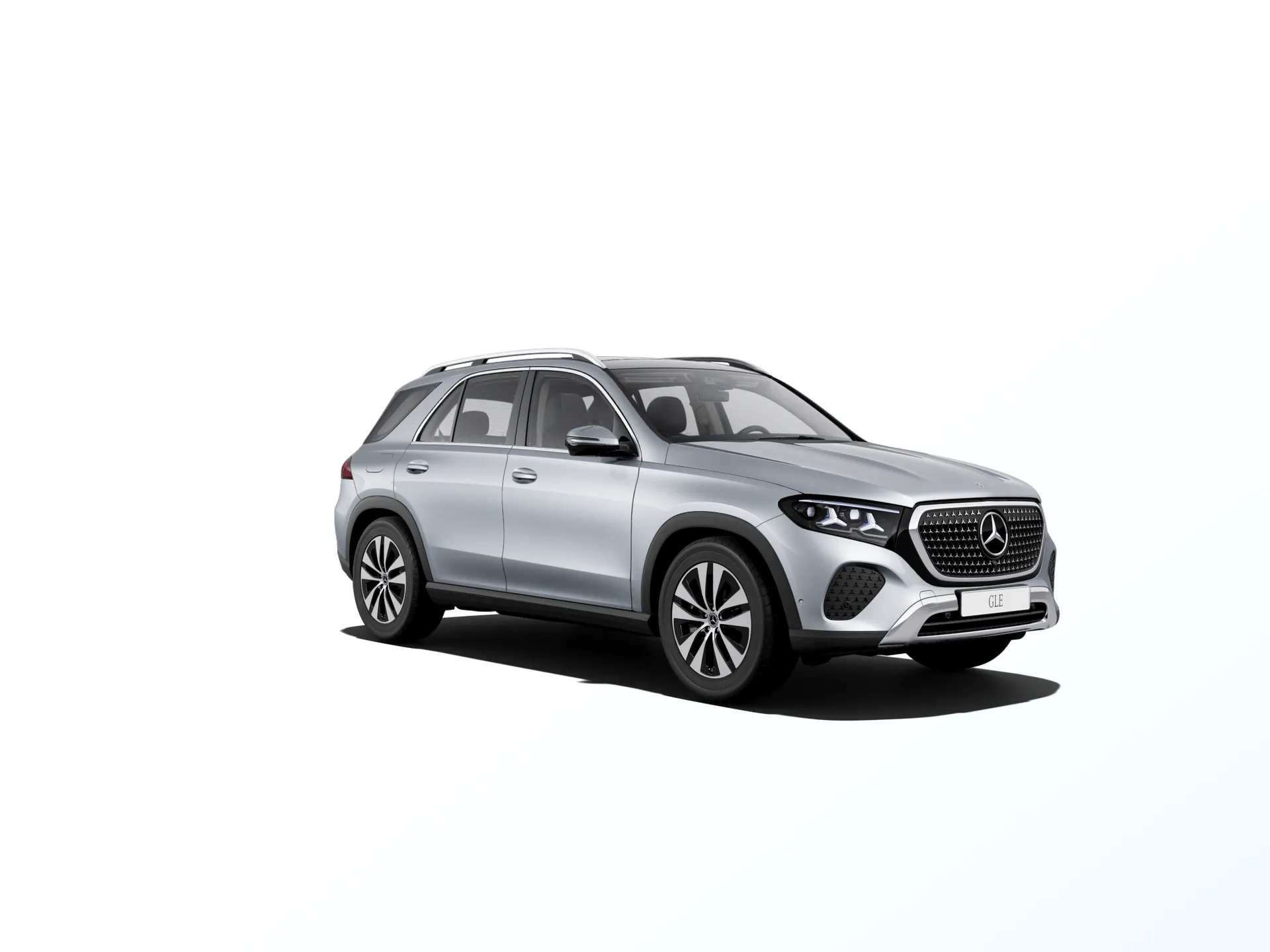 GLE (V167-fl2), Základní provedení, Metalická stříbrná high-tech, front