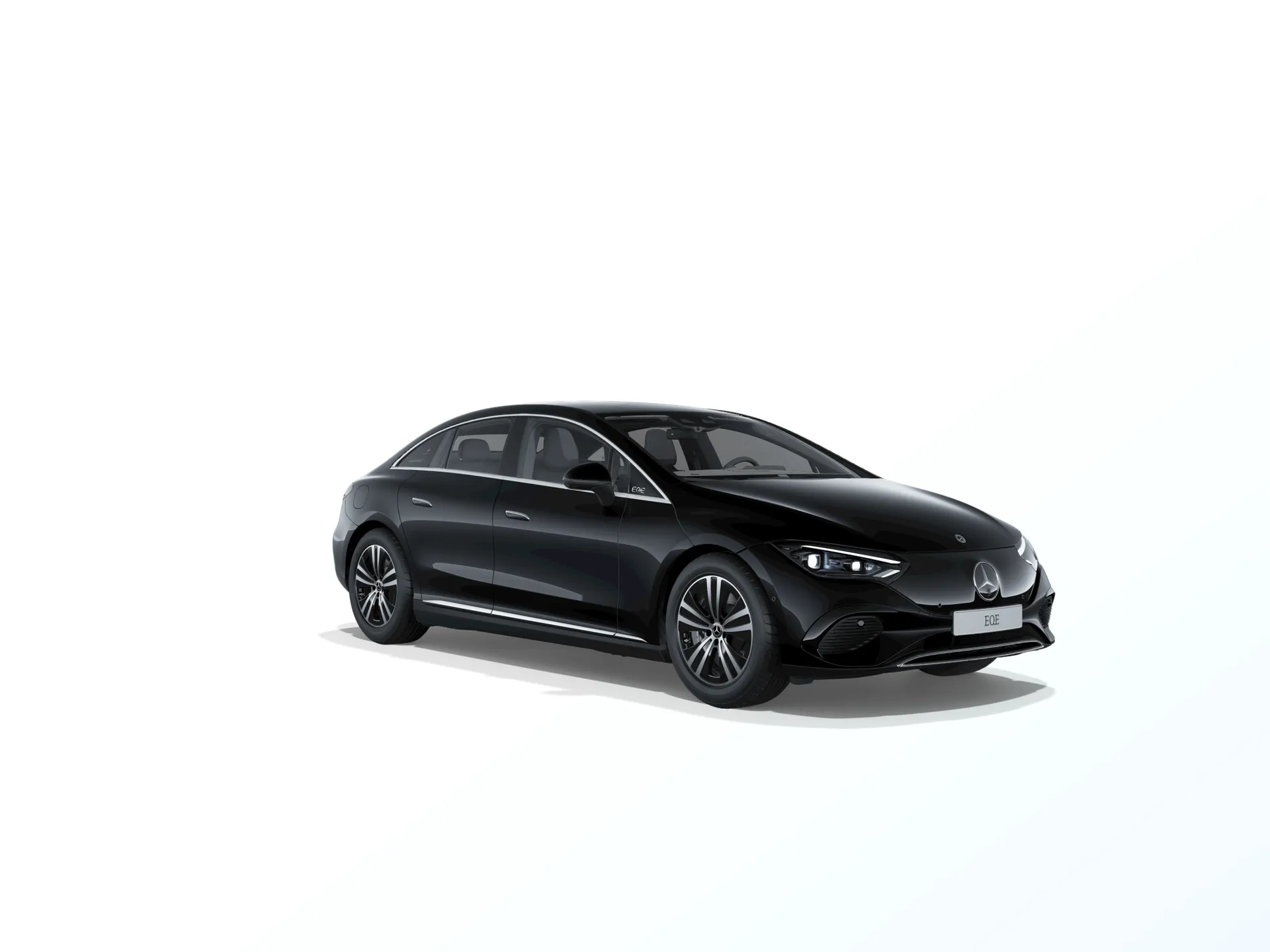 EQE sedan (V295), Linie Electric Art interiér, Metalická černá obsidian, front