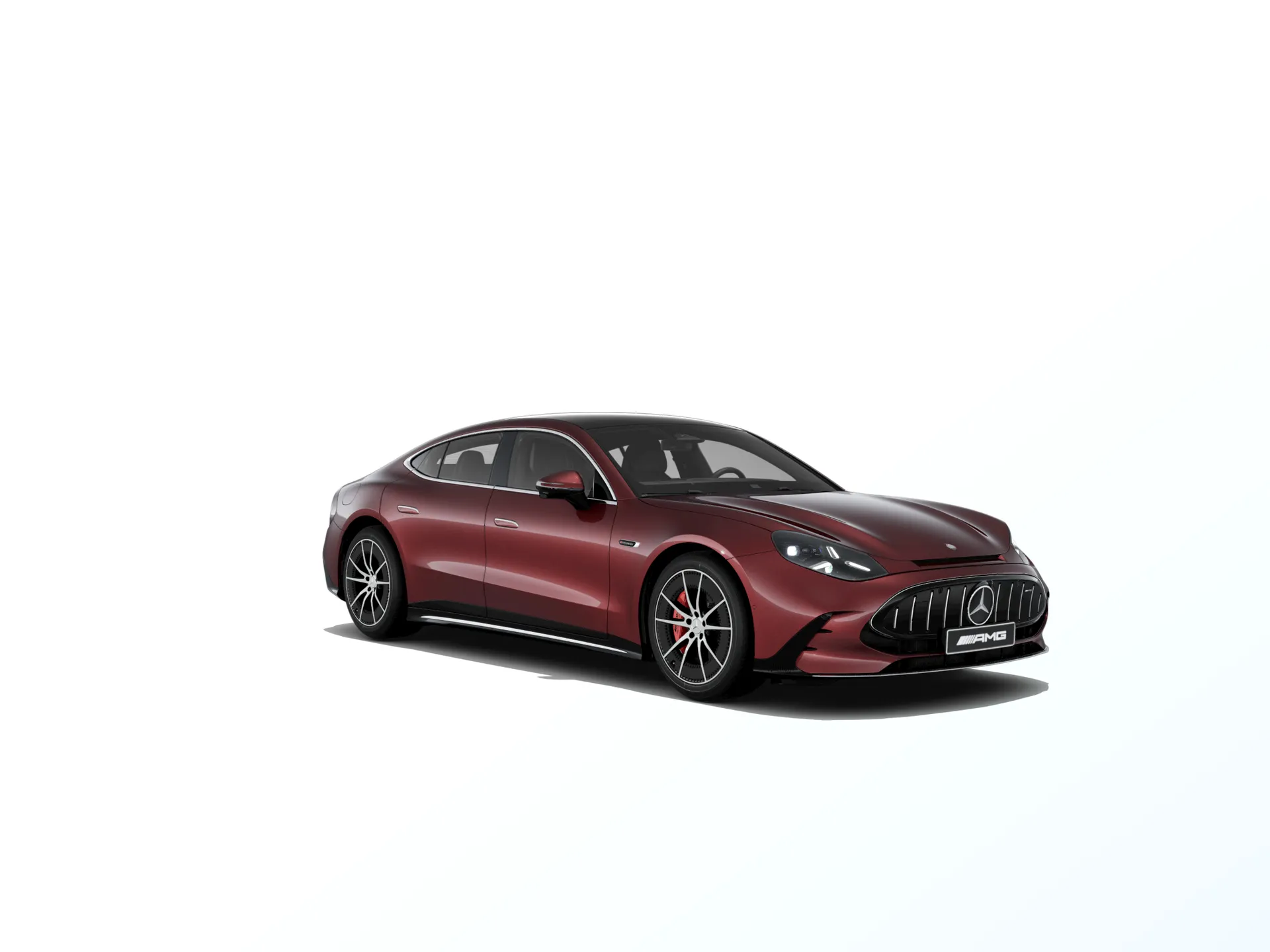 Mercedes-AMG GT čtyřdveřové kupé (C590), Základní provedení, Metalická červená carneol MANUFAKTUR exclusive, front