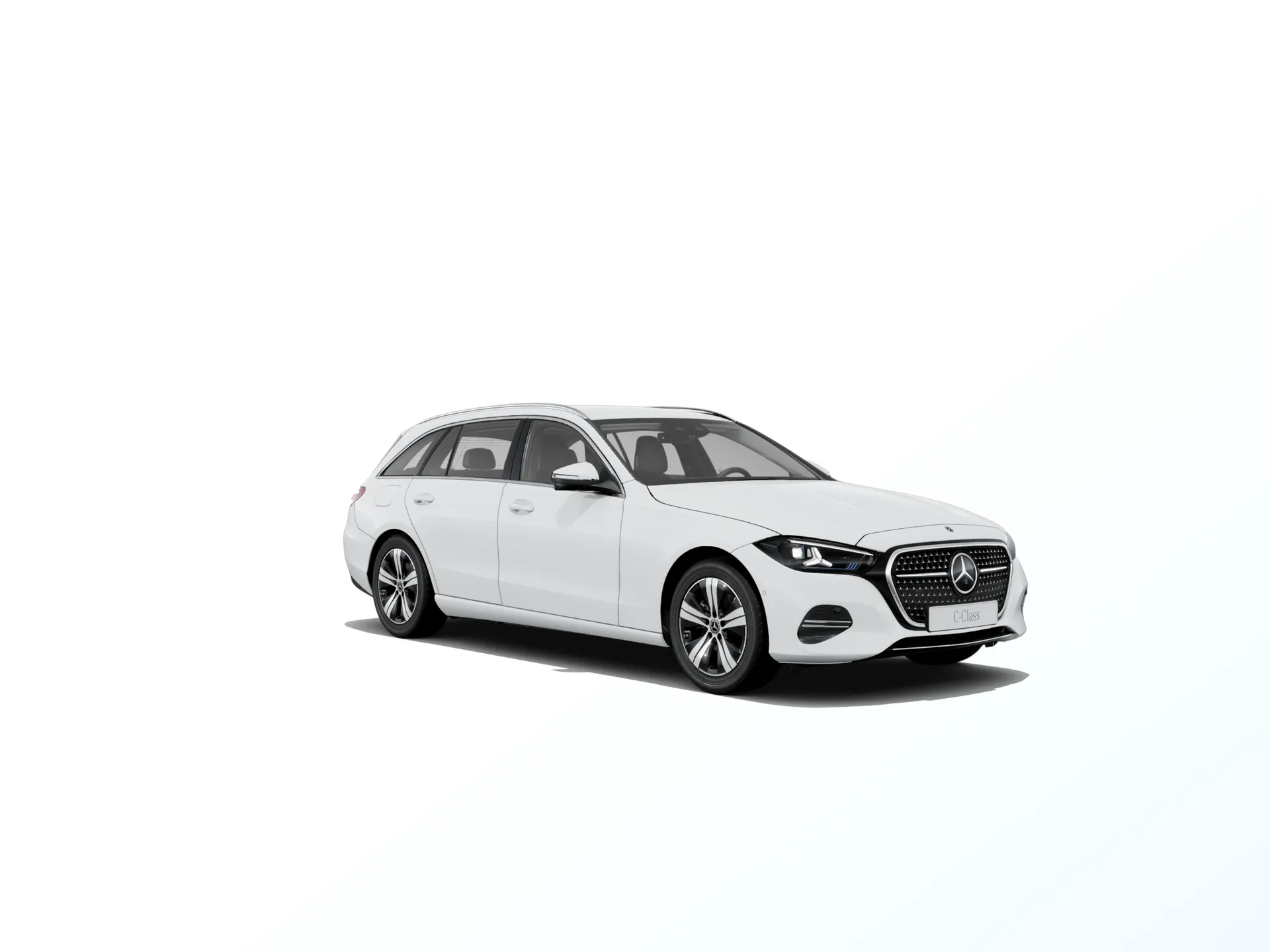 Třída C kombi (S206-fl), Linie AVANTGARDE, Nemetalická bílá polar, front