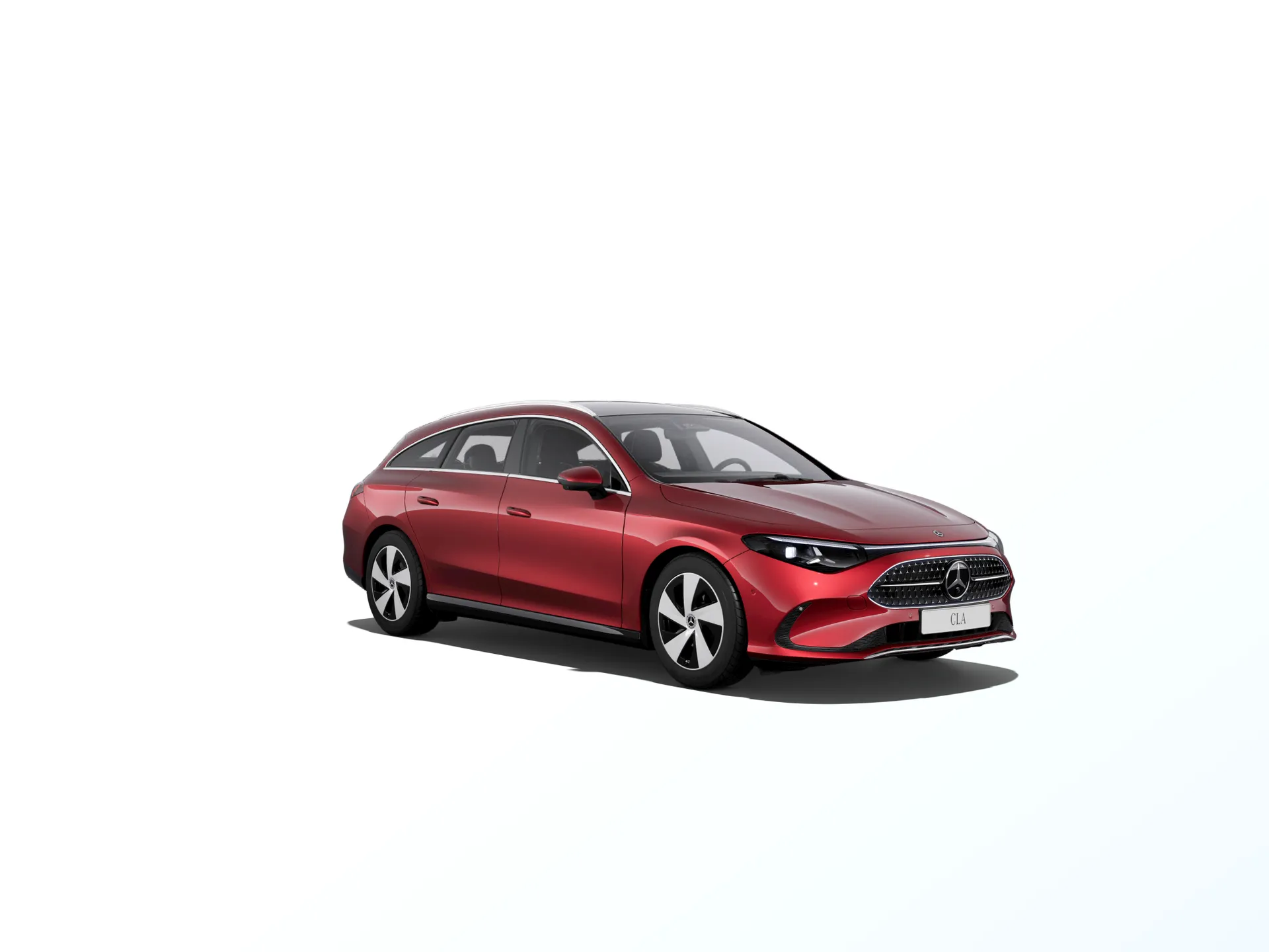 CLA Shooting Brake (X178), Linie Progressive, Červená patagonia bright MANUFAKTUR, front