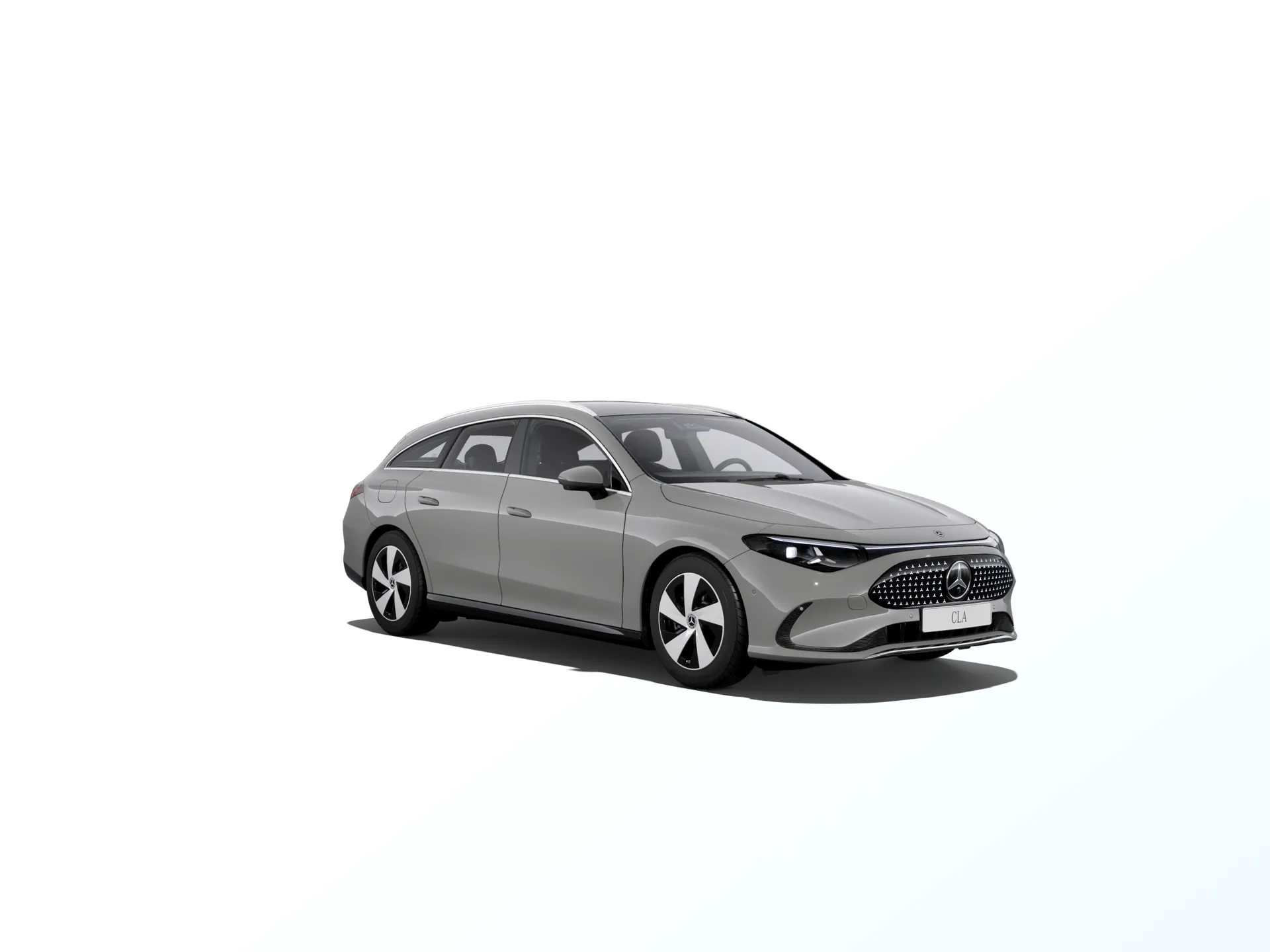 CLA Shooting Brake (X174), Linie Progressive, Nemetalická šedá alpine MANUFAKTUR, front