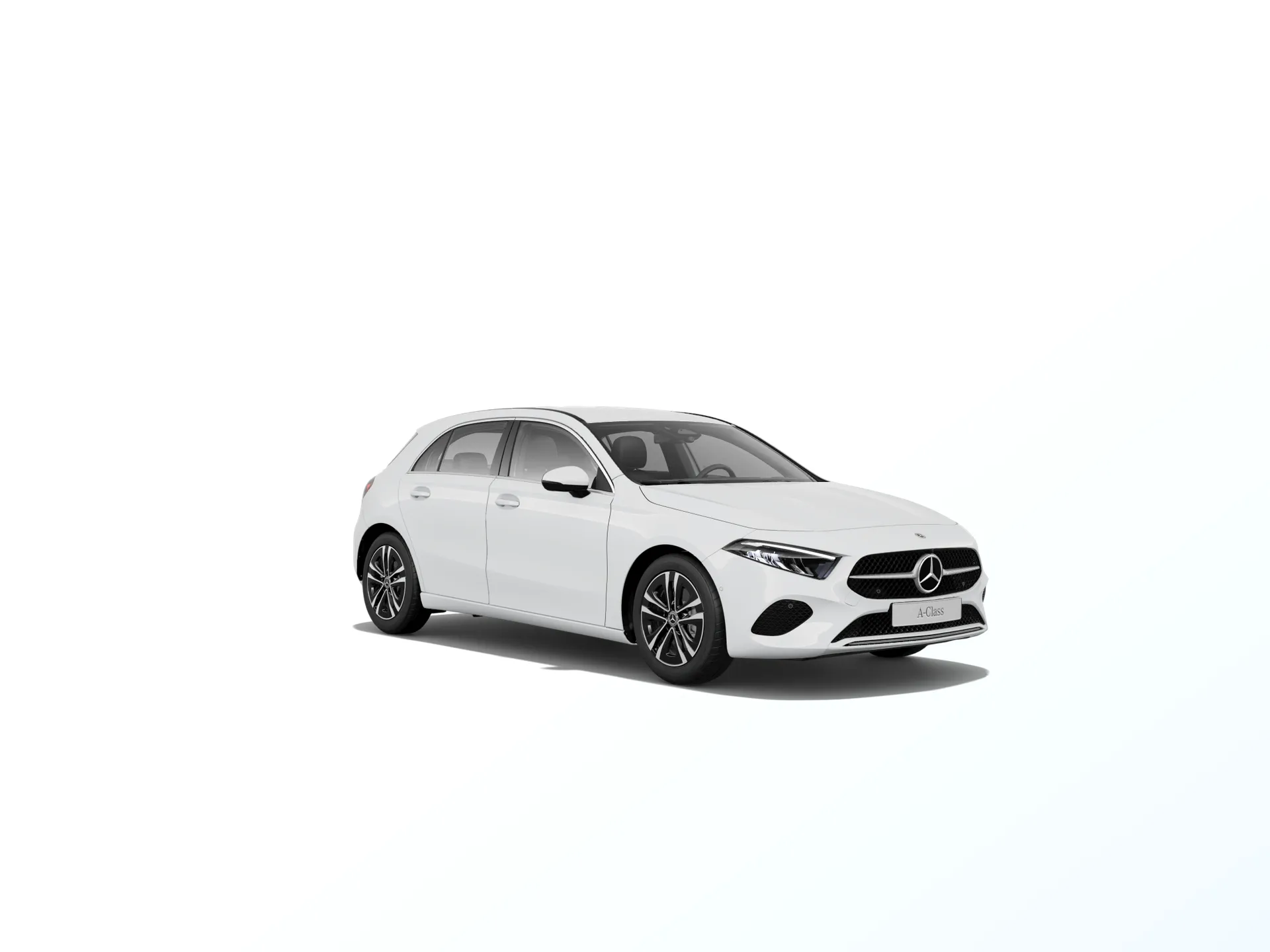 Třída A hatchback (W177-fl), Linie Progressive, Nemetalická bílá polar, front