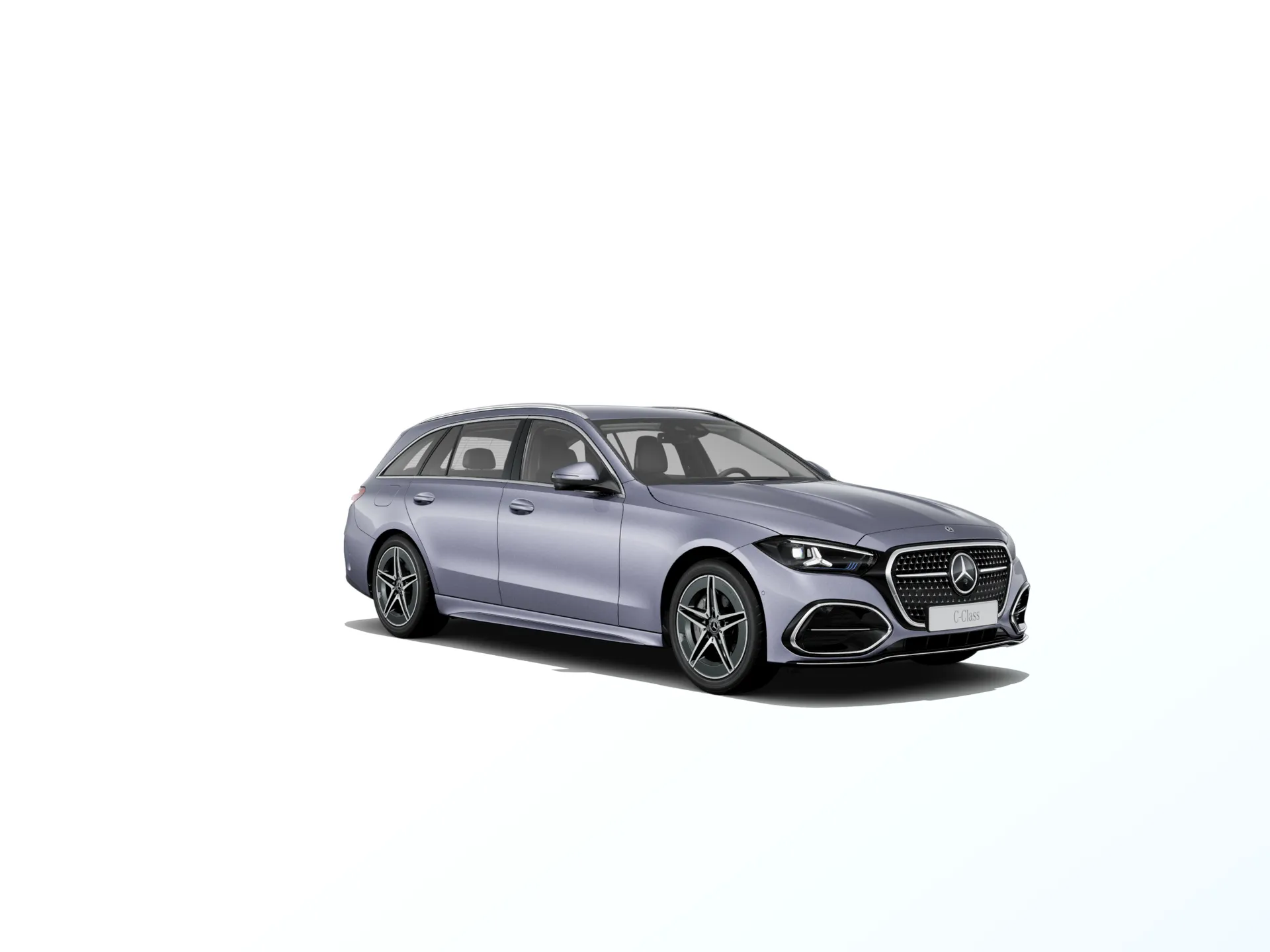 Třída C kombi (S206-fl), Linie AMG, Metalická stříbrná Lavender, front