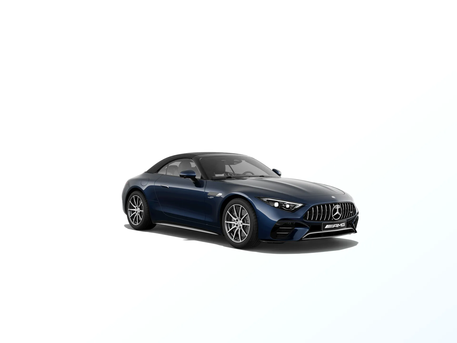 Mercedes-AMG SL Roadster (R232), Sada AMG Aerodynamics, Metalická modrá cavansite MANUFAKTUR exclusive, front